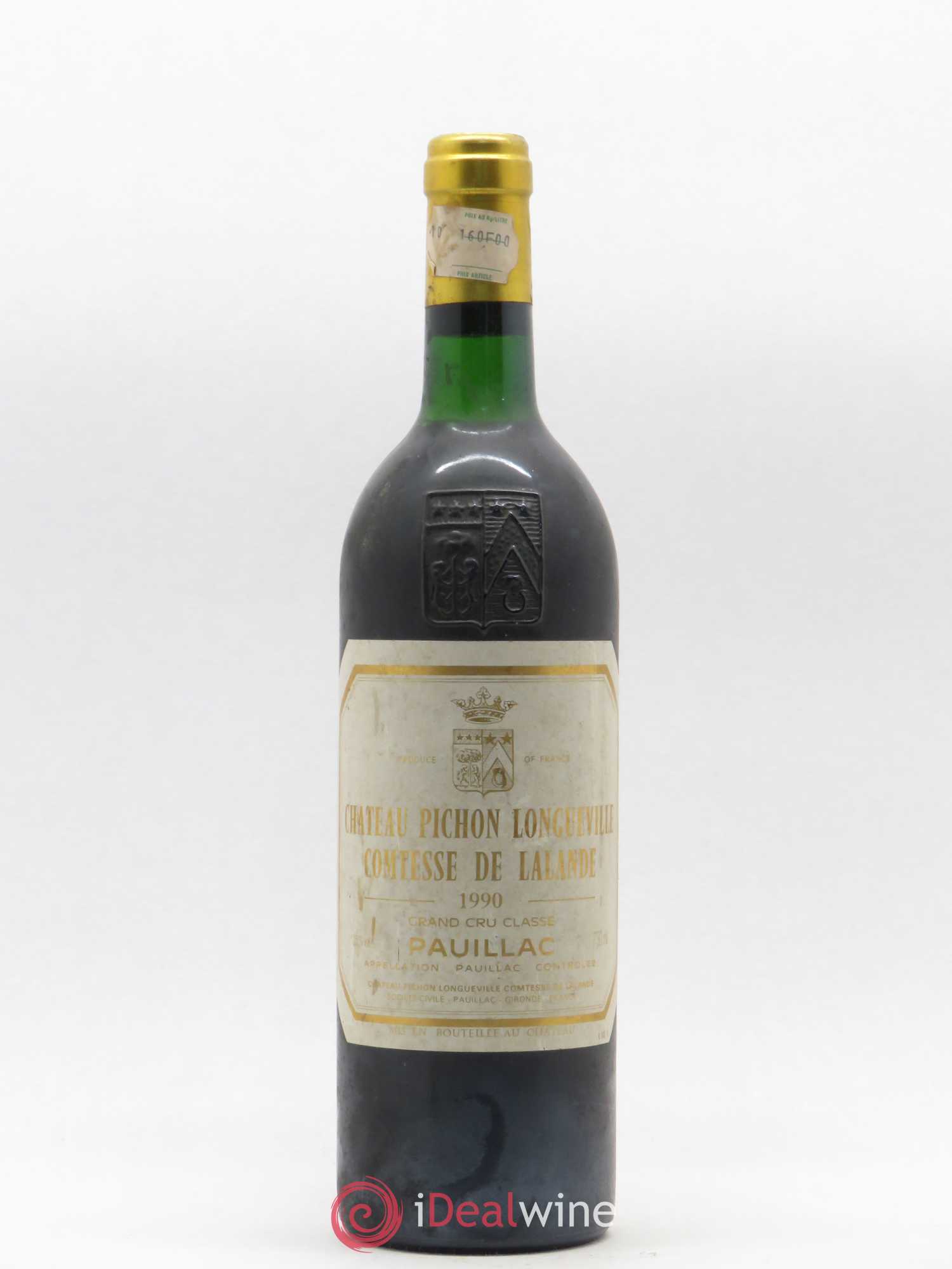 Château Pichon Longueville Comtesse de Lalande 2ème Grand Cru Classé 1990 - Lot de 1 bouteille - 0
