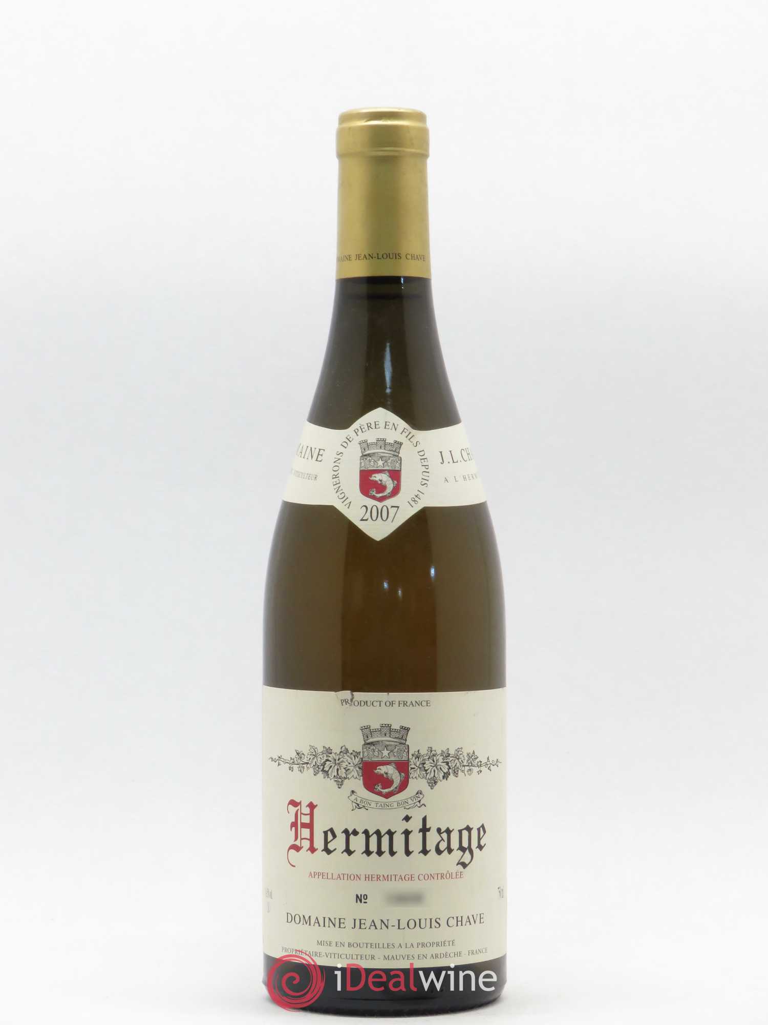 Hermitage Jean-Louis Chave 2007 - Lot de 1 bouteille - 0