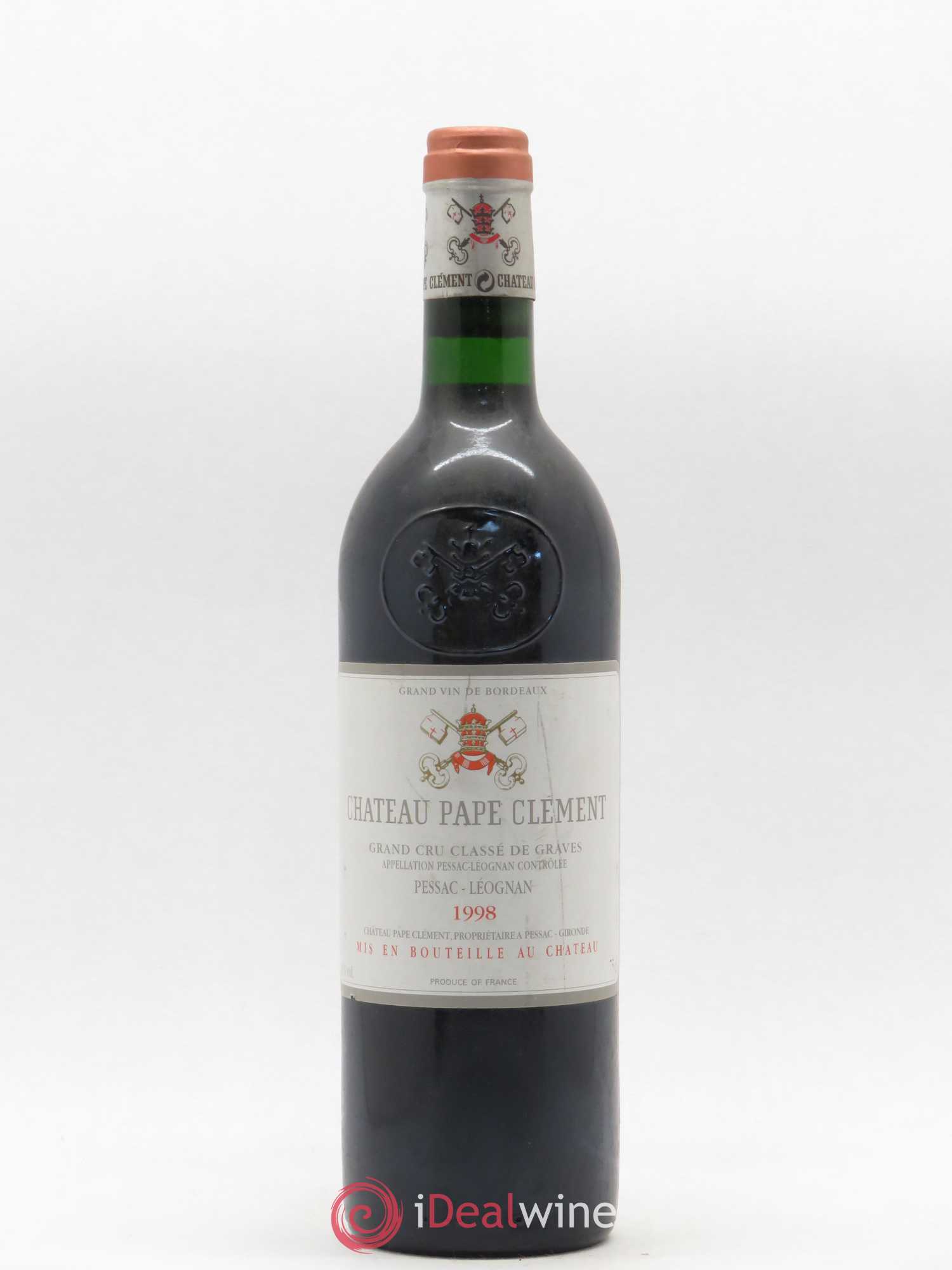 Château Pape Clément Cru Classé de Graves 1998 - Lot de 1 bouteille - 0