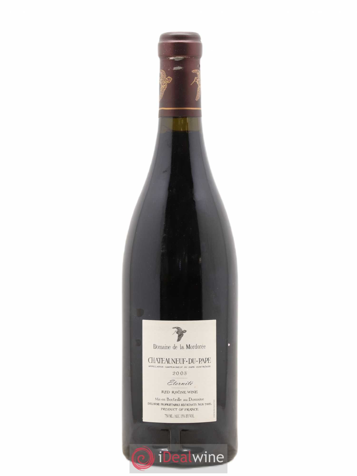 Châteauneuf-du-Pape La Plume du Peintre La Mordorée (Domaine de) 2003 - Lot de 1 bouteille - 1
