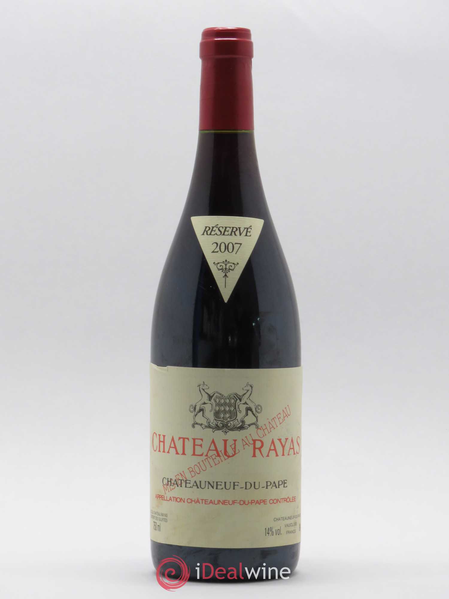 Châteauneuf-du-Pape Château Rayas Emmanuel Reynaud 2007 - Lot de 1 bouteille - 0