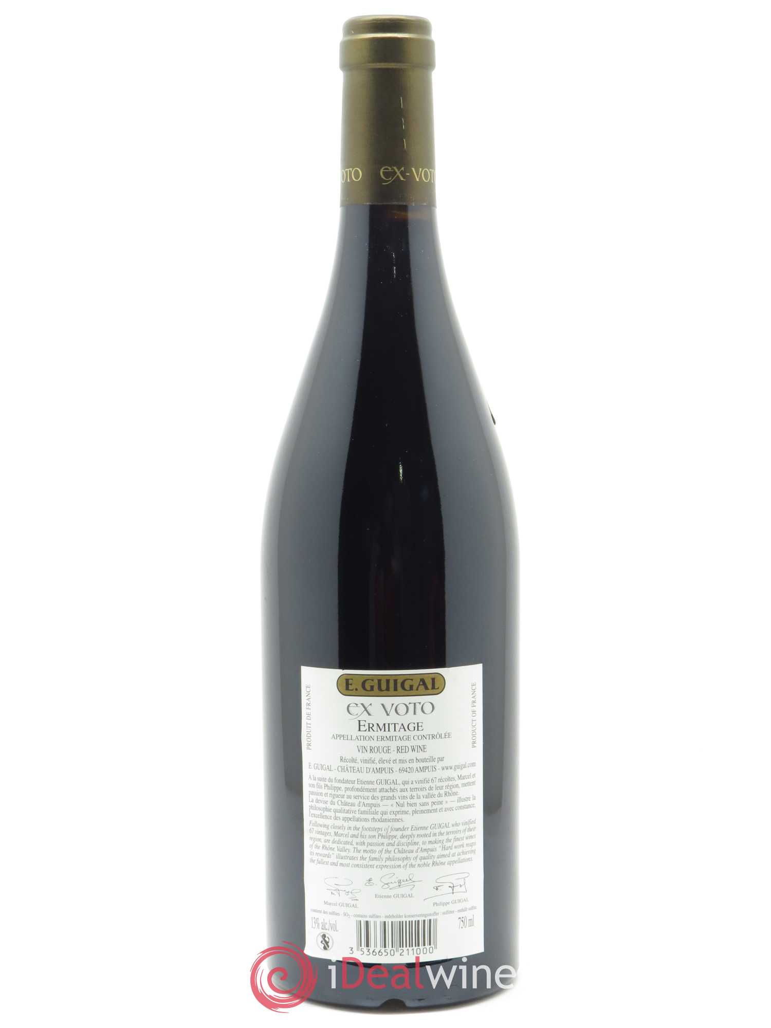Ermitage Ex Voto Guigal 2009 - Lot de 1 bouteille - 1