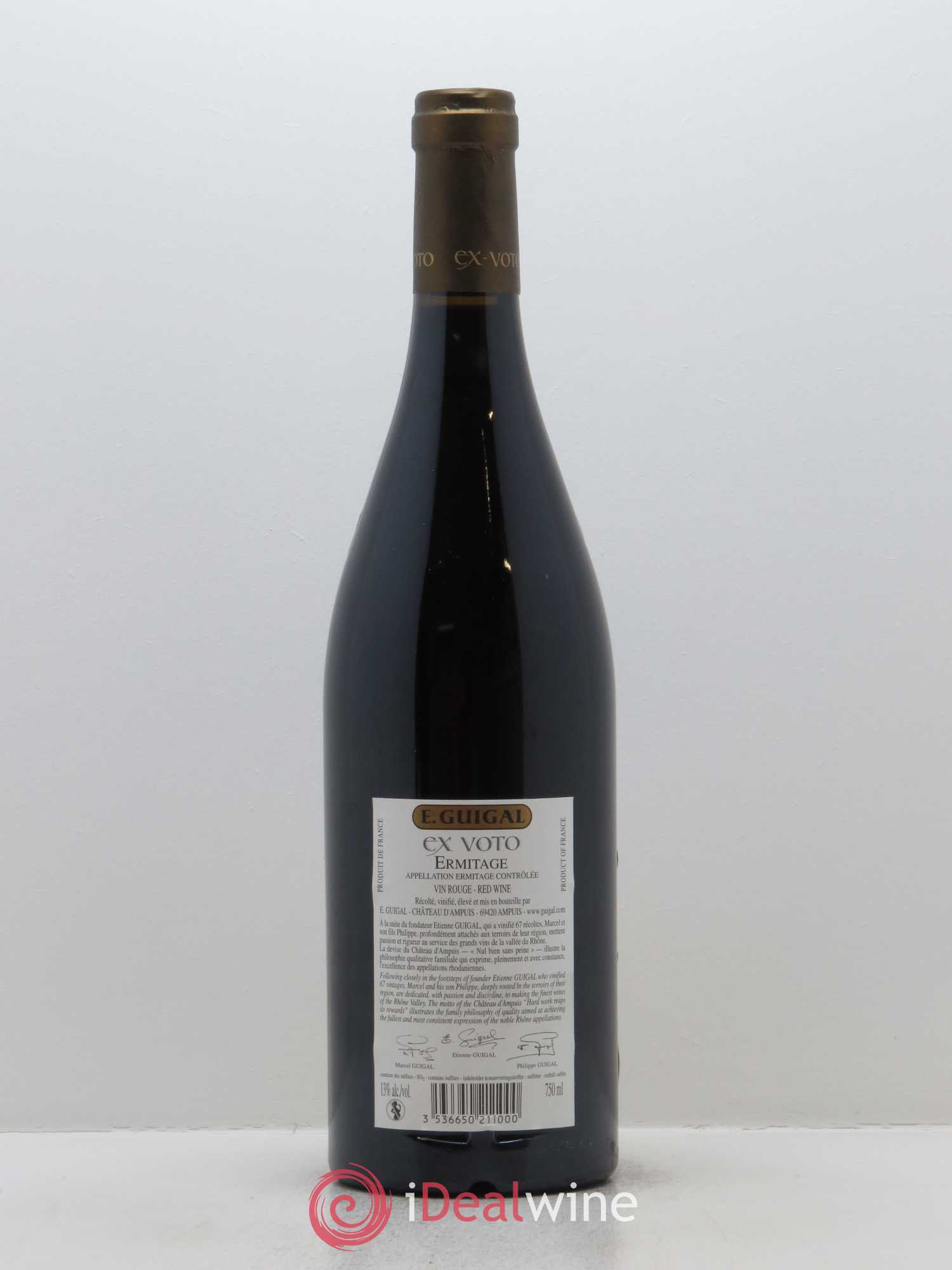 Ermitage Ex Voto Guigal 2006 - Lot de 1 bouteille - 1