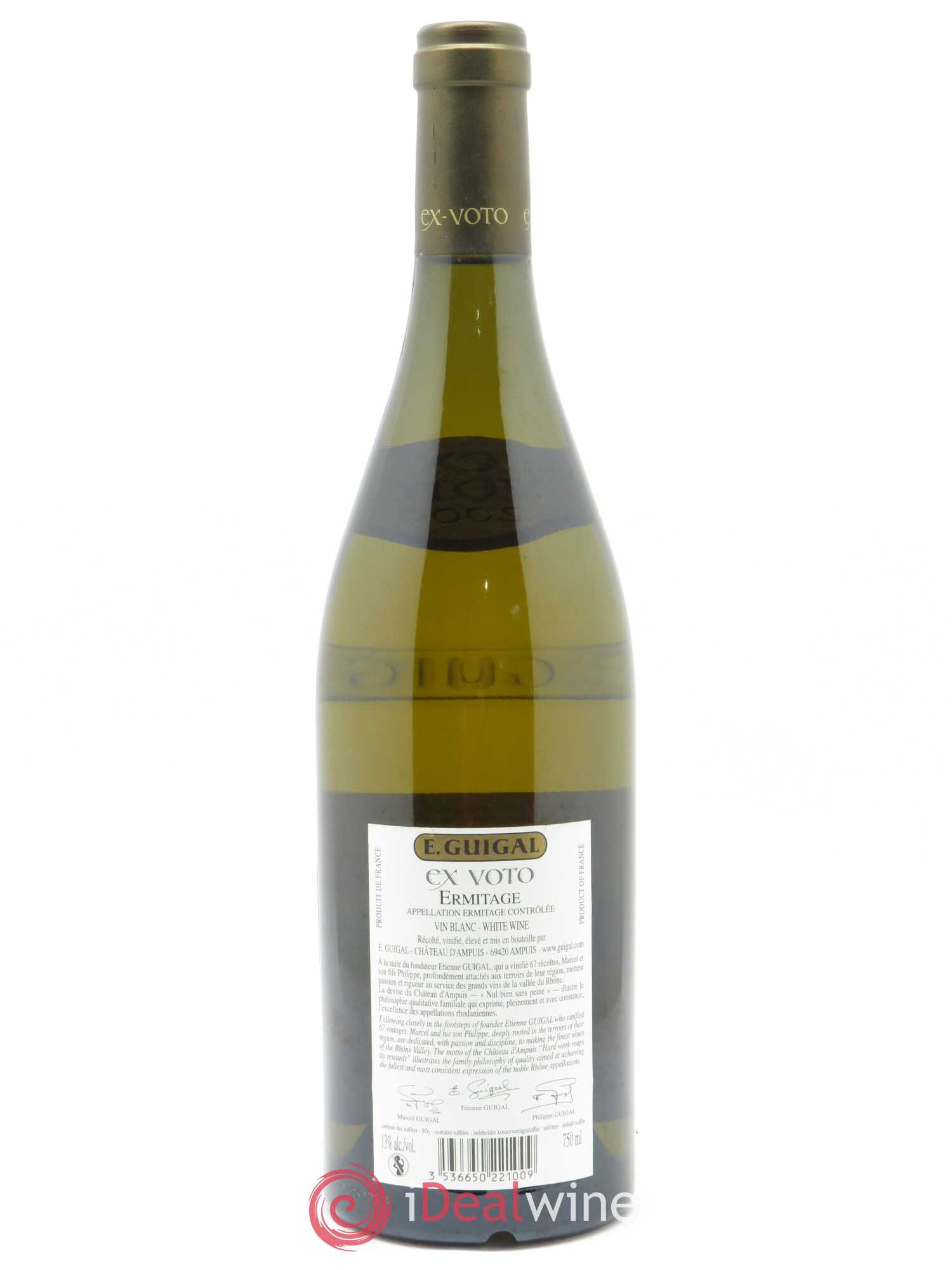Ermitage Ex Voto Guigal 2009 - Lot de 1 bouteille - 1