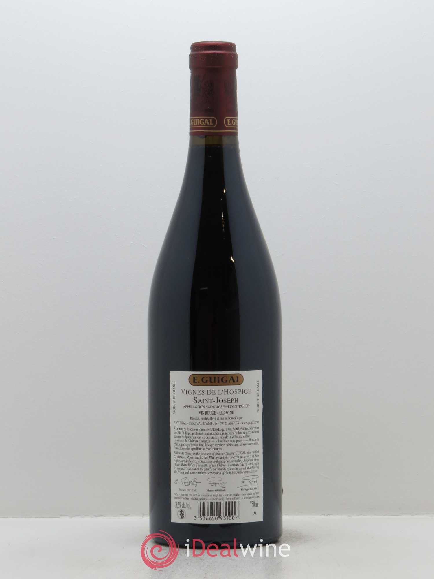 Saint-Joseph Vignes de l'Hospice Guigal 2009 - Lot de 1 bouteille - 1