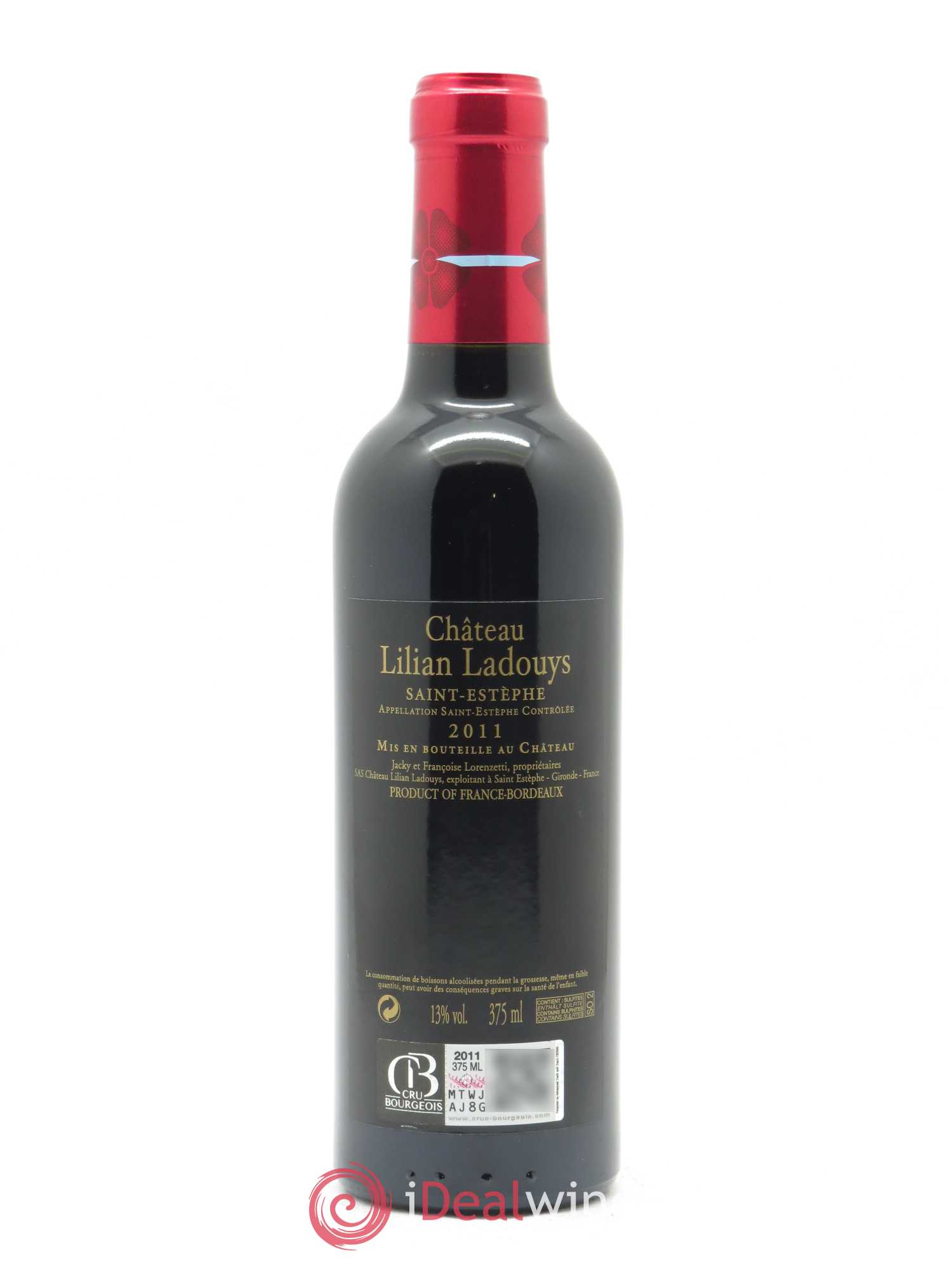 Château Lilian Ladouys Cru Bourgeois 2011 - Lot de 1 demi bouteille - 1