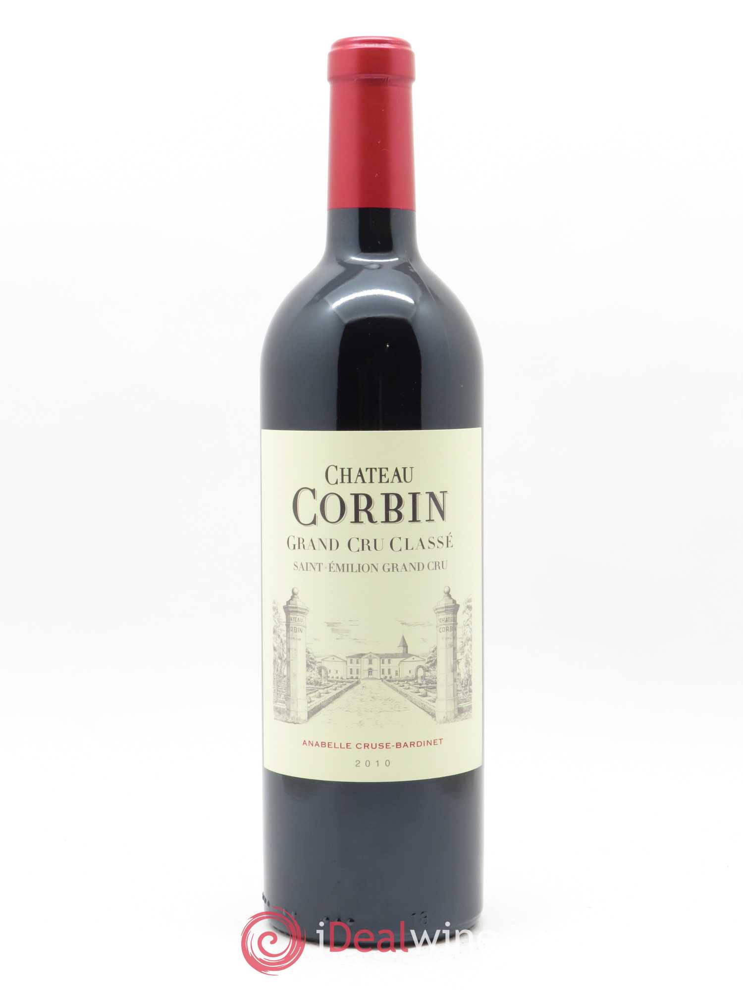 Château Corbin Grand Cru Classé 2010 - Lot de 1 bouteille - 0