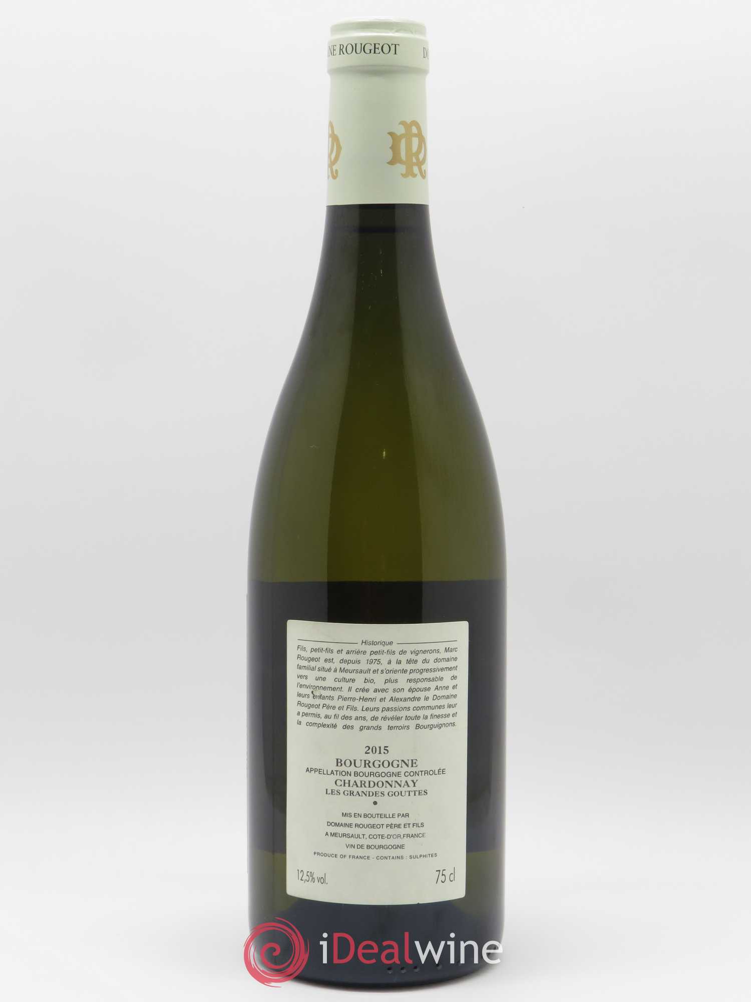 Bourgogne Les Grandes Gouttes Rougeot Père et Fils 2015 - Lot de 1 bouteille - 1