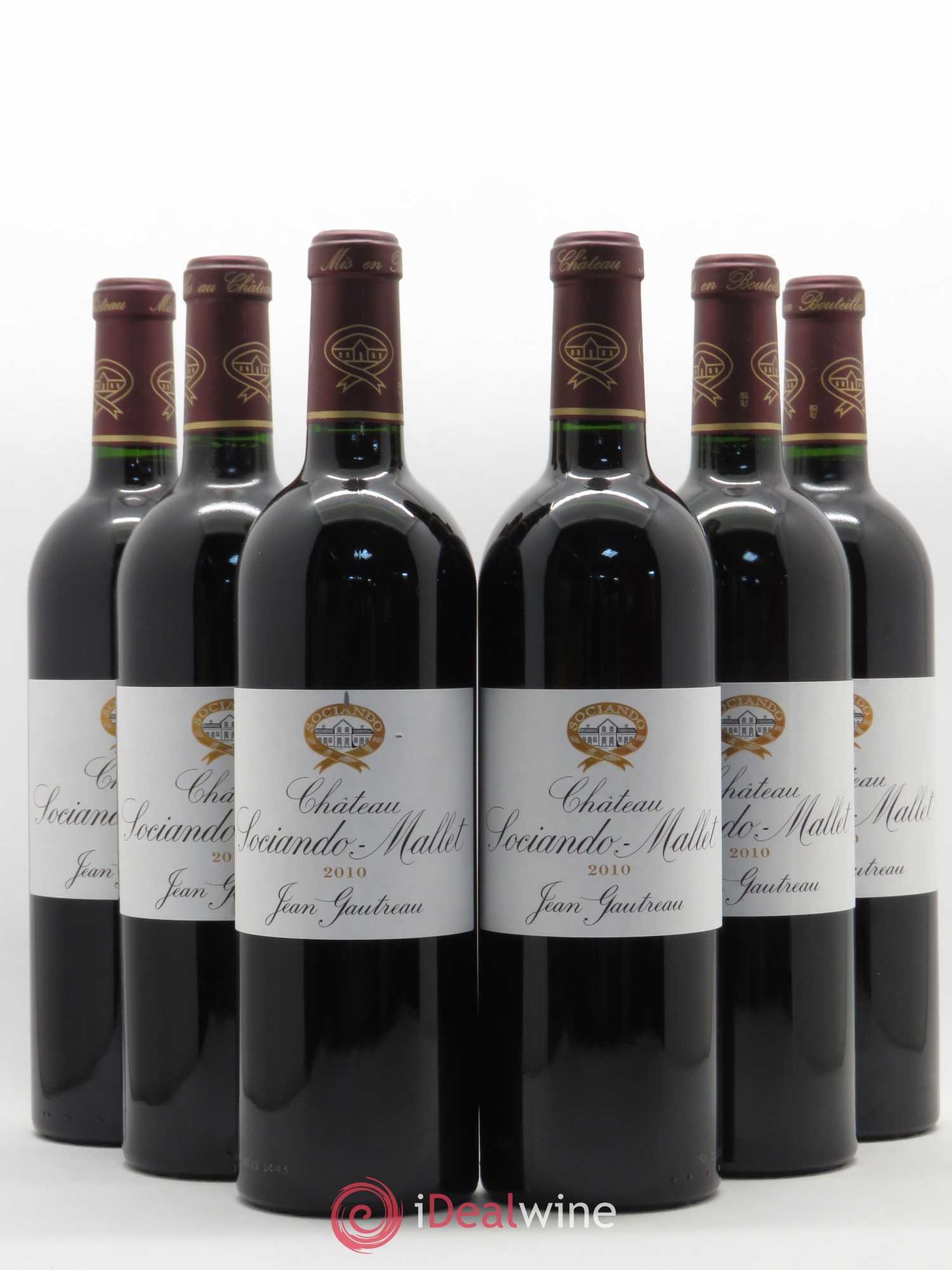Château Sociando Mallet 2010 - Lot de 6 bouteilles - 0