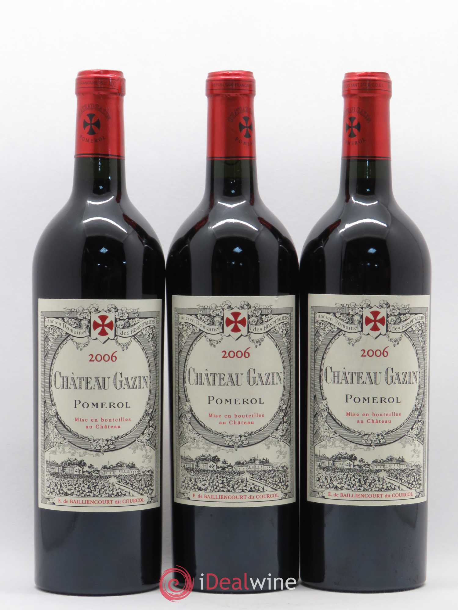 Château Gazin 2006 - Lot de 3 bouteilles - 0
