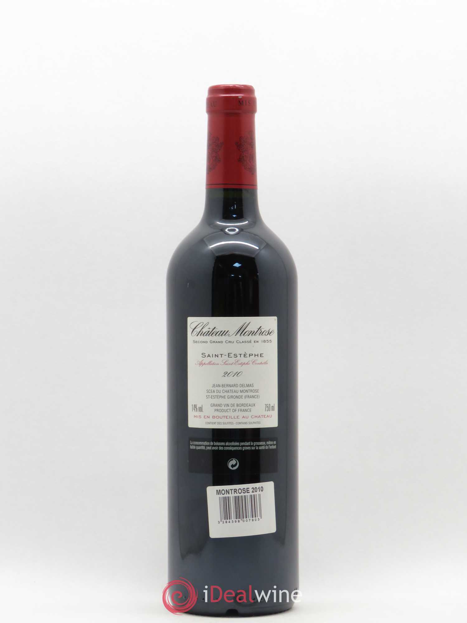 Château Montrose 2ème Grand Cru Classé 2010 - Lot de 1 bouteille - 1
