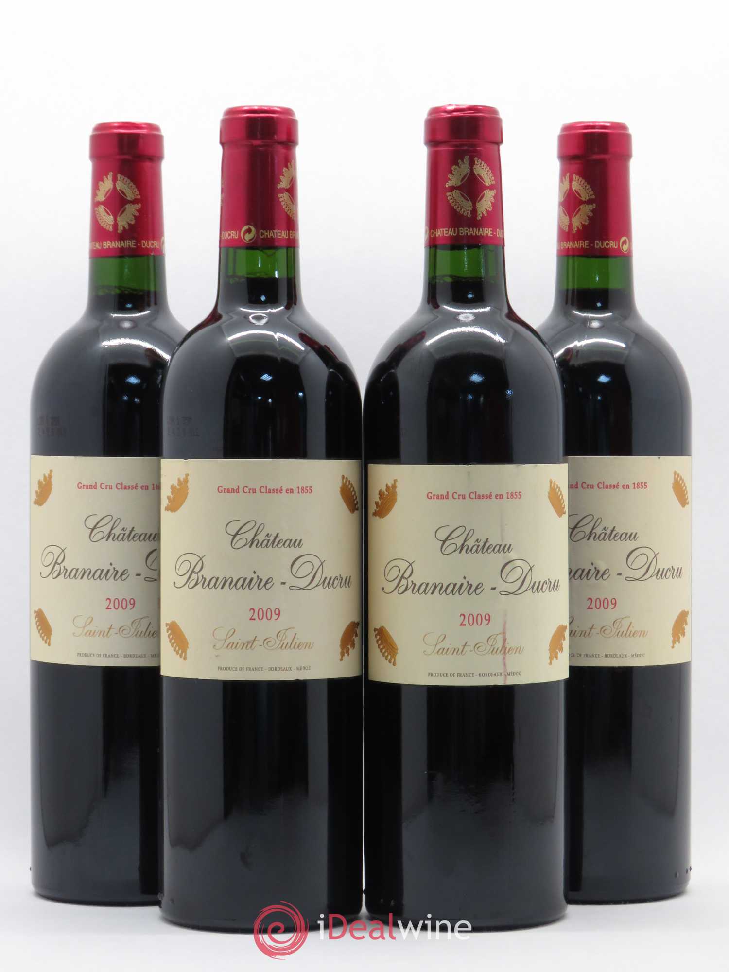 Château Branaire Ducru 4ème Grand Cru Classé 2009 - Lotto di 4 bottiglie - 0