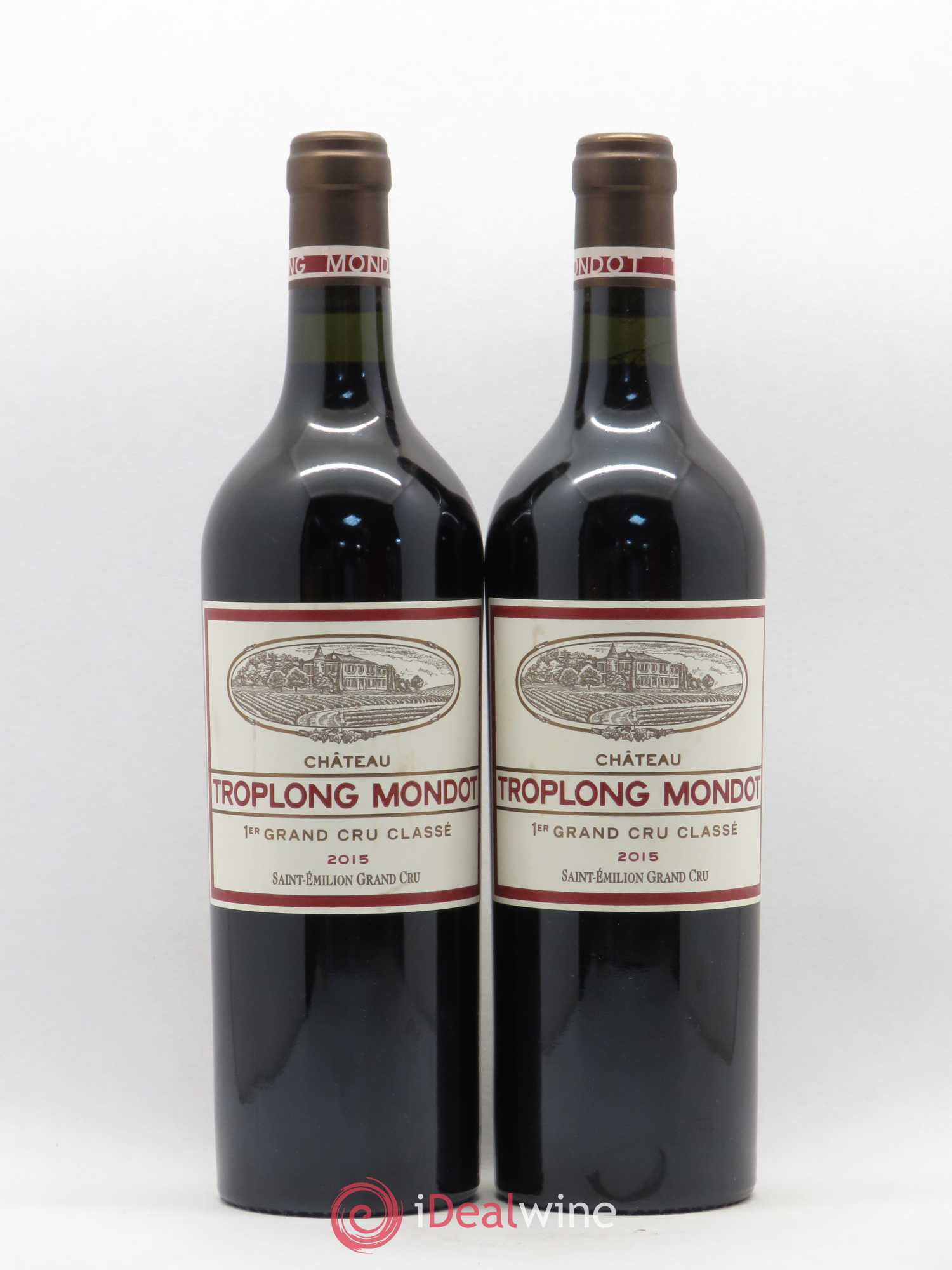 Château Troplong Mondot 1er Grand Cru Classé B 2015 - Lot de 2 bouteilles - 0
