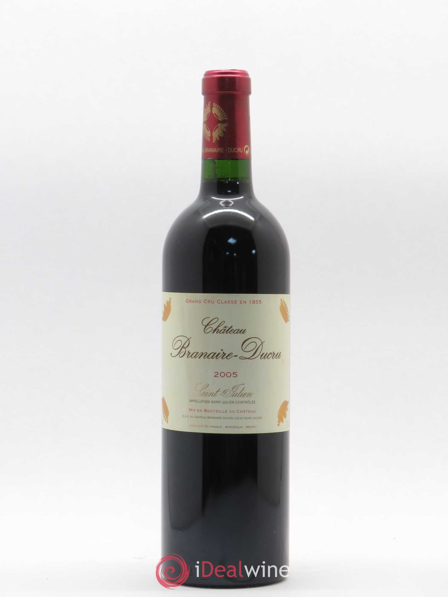 Château Branaire Ducru 4ème Grand Cru Classé 2005 - Lot de 1 bouteille - 0