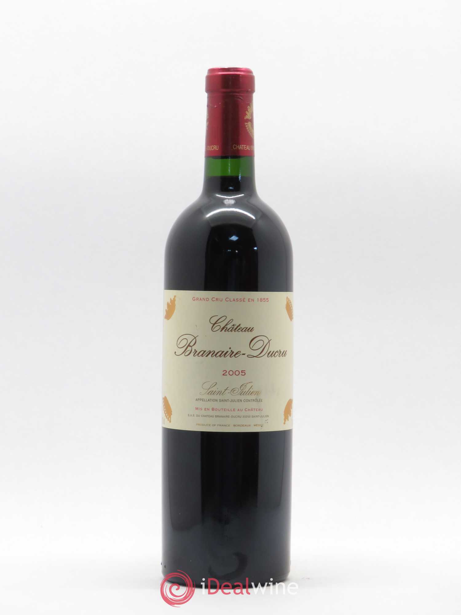 Château Branaire Ducru 4ème Grand Cru Classé 2005 - Lot de 1 bouteille - 0