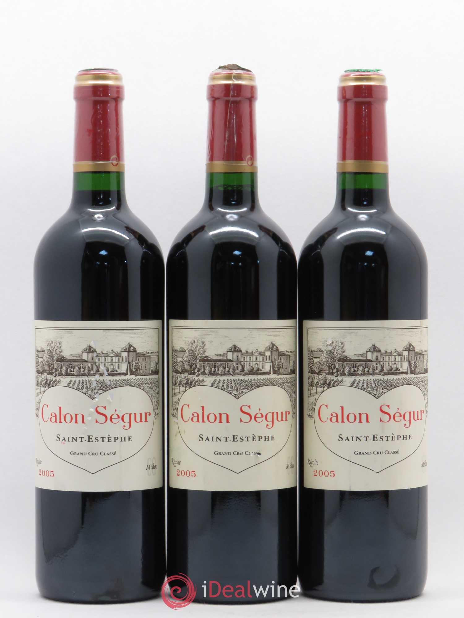 Château Calon Ségur 3ème Grand Cru Classé 2005 - Lot de 3 bouteilles - 0