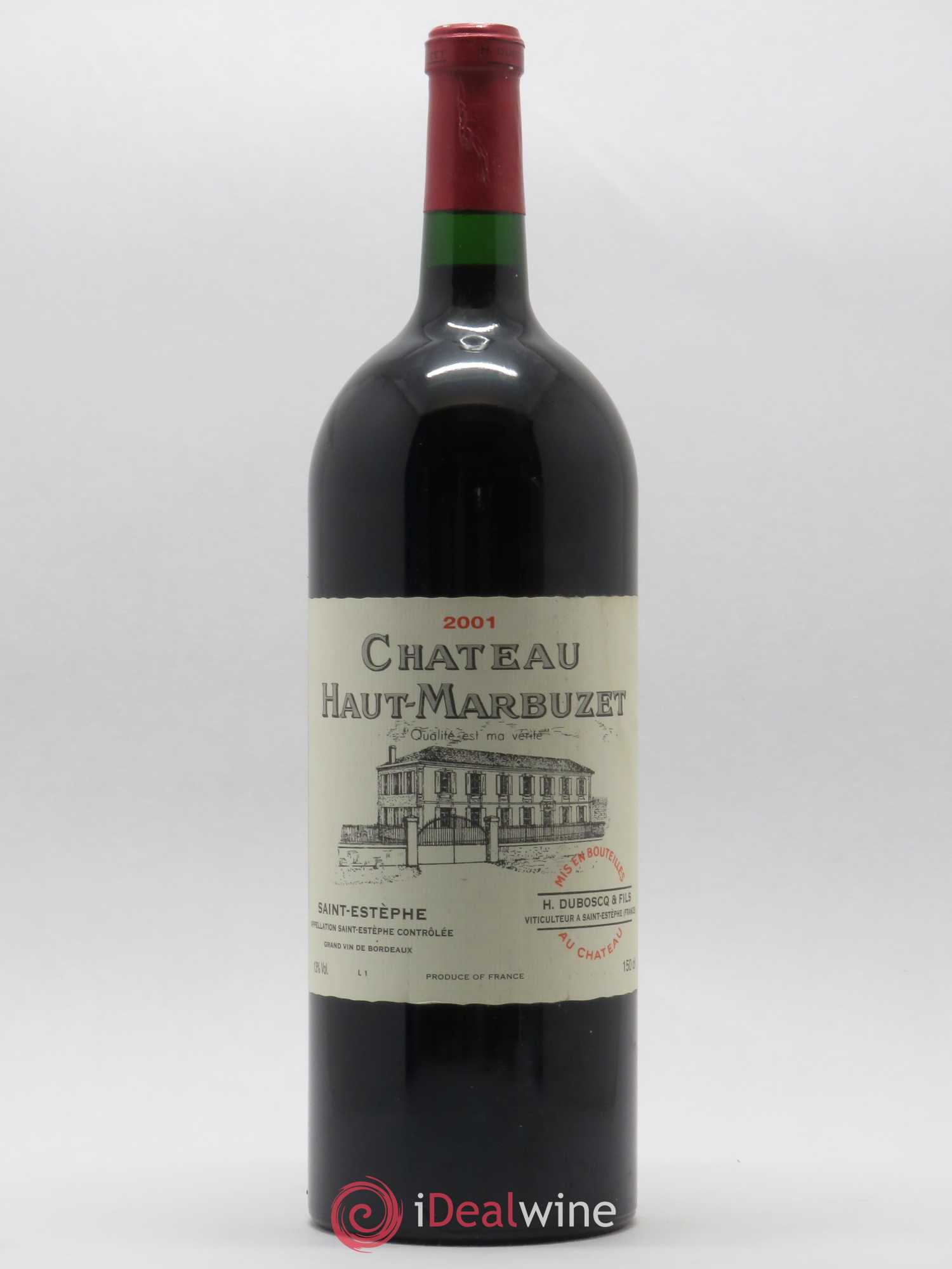 Château Haut Marbuzet 2001 - Lot de 1 magnum - 0