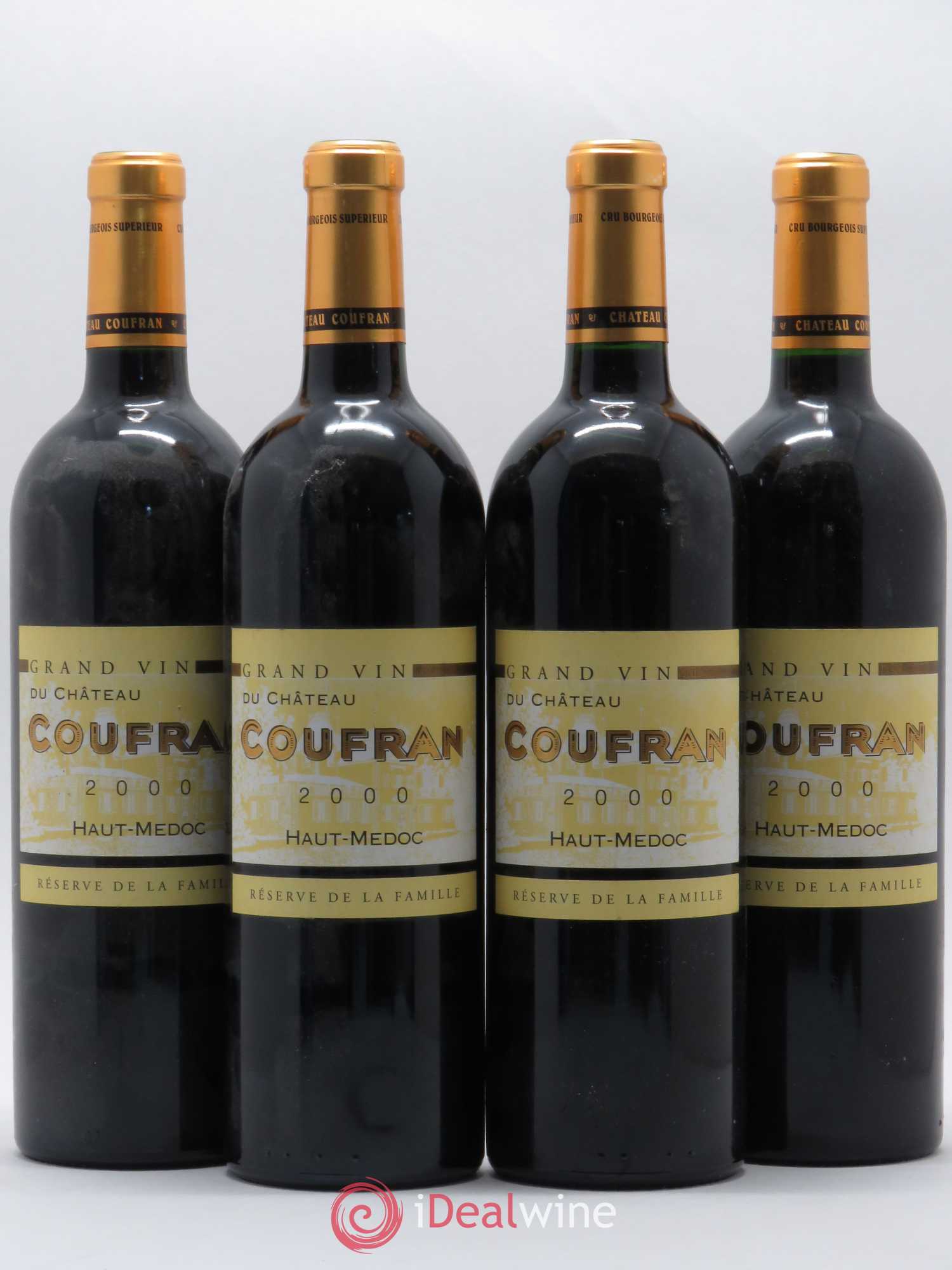 Château Coufran Cru Bourgeois 2000 - Lot de 4 bouteilles - 0