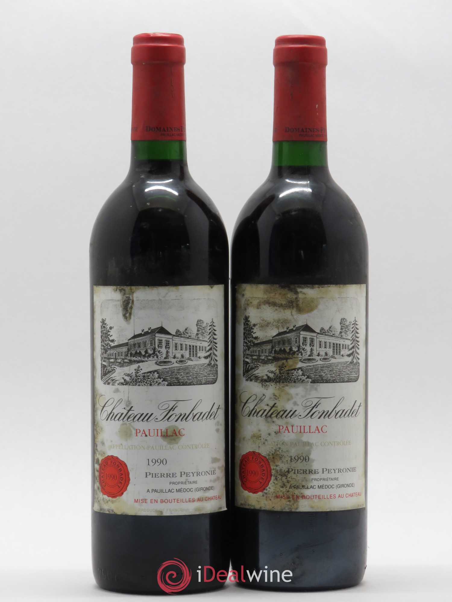 Château Fonbadet 1990 - Lot de 2 bouteilles - 0