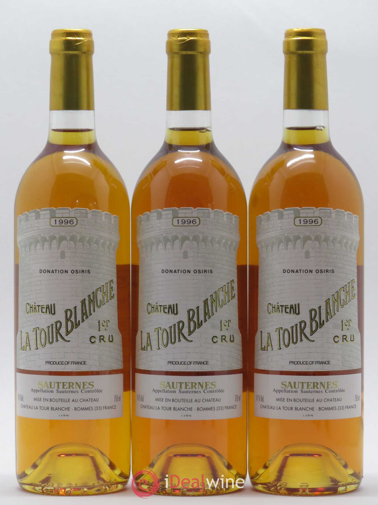 Château la Tour Blanche 1er Grand Cru Classé 1996 - Lotto di 6 bottiglie - 1