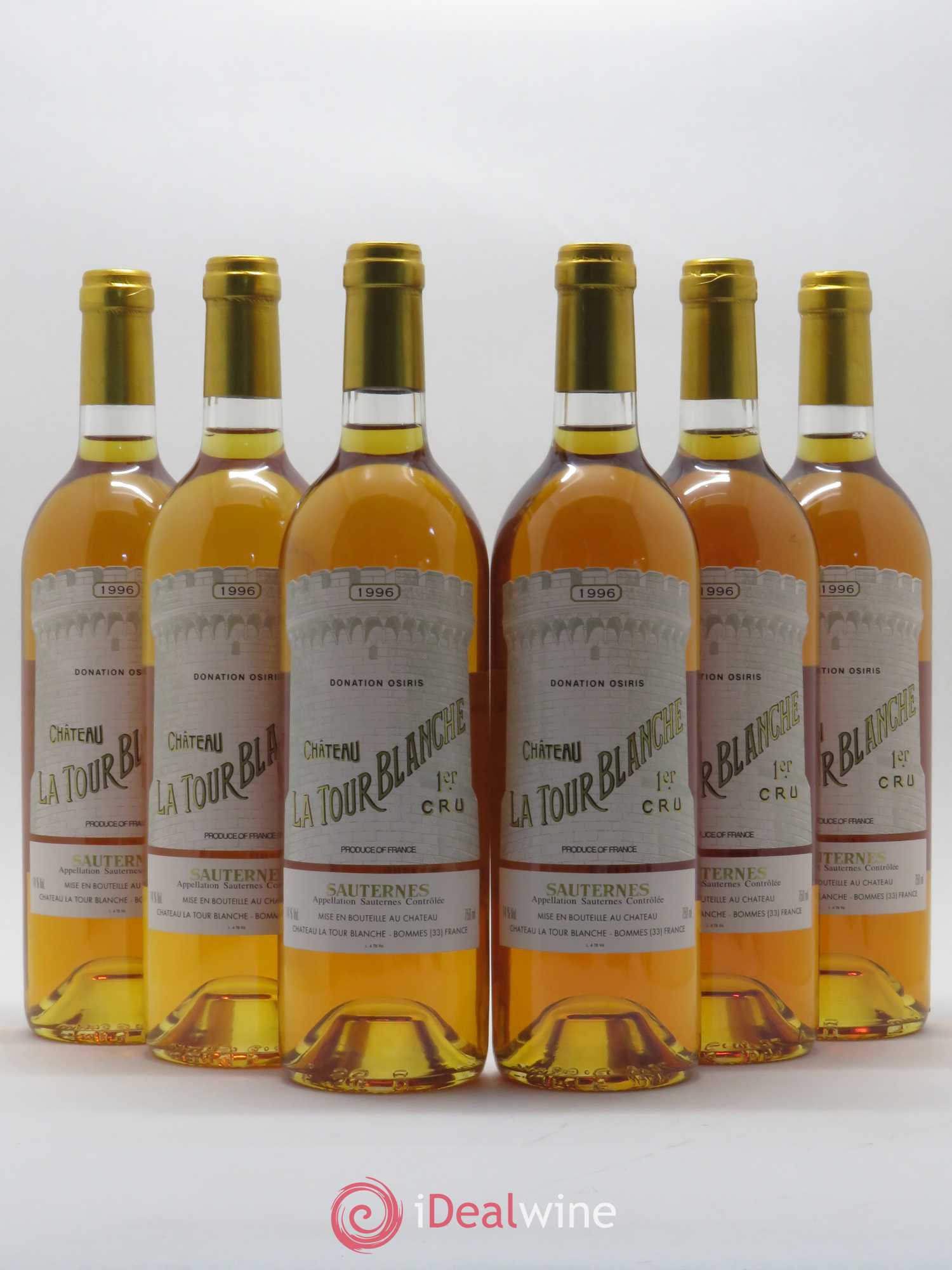 Château la Tour Blanche 1er Grand Cru Classé 1996 - Lotto di 6 bottiglie - 0