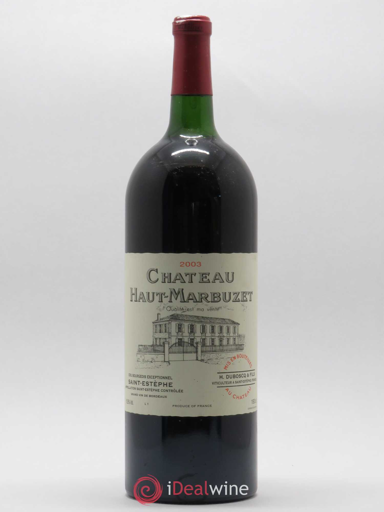 Château Haut Marbuzet 2003 - Lot de 1 magnum - 0