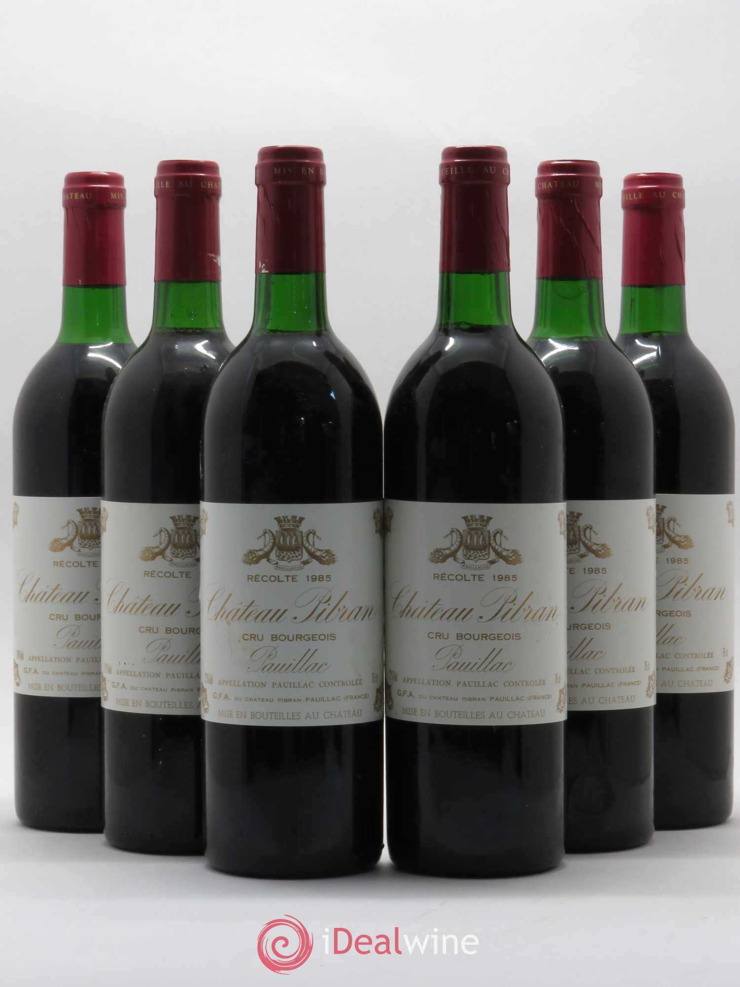 Château Pibran 1985 - Lot de 6 bouteilles - 0