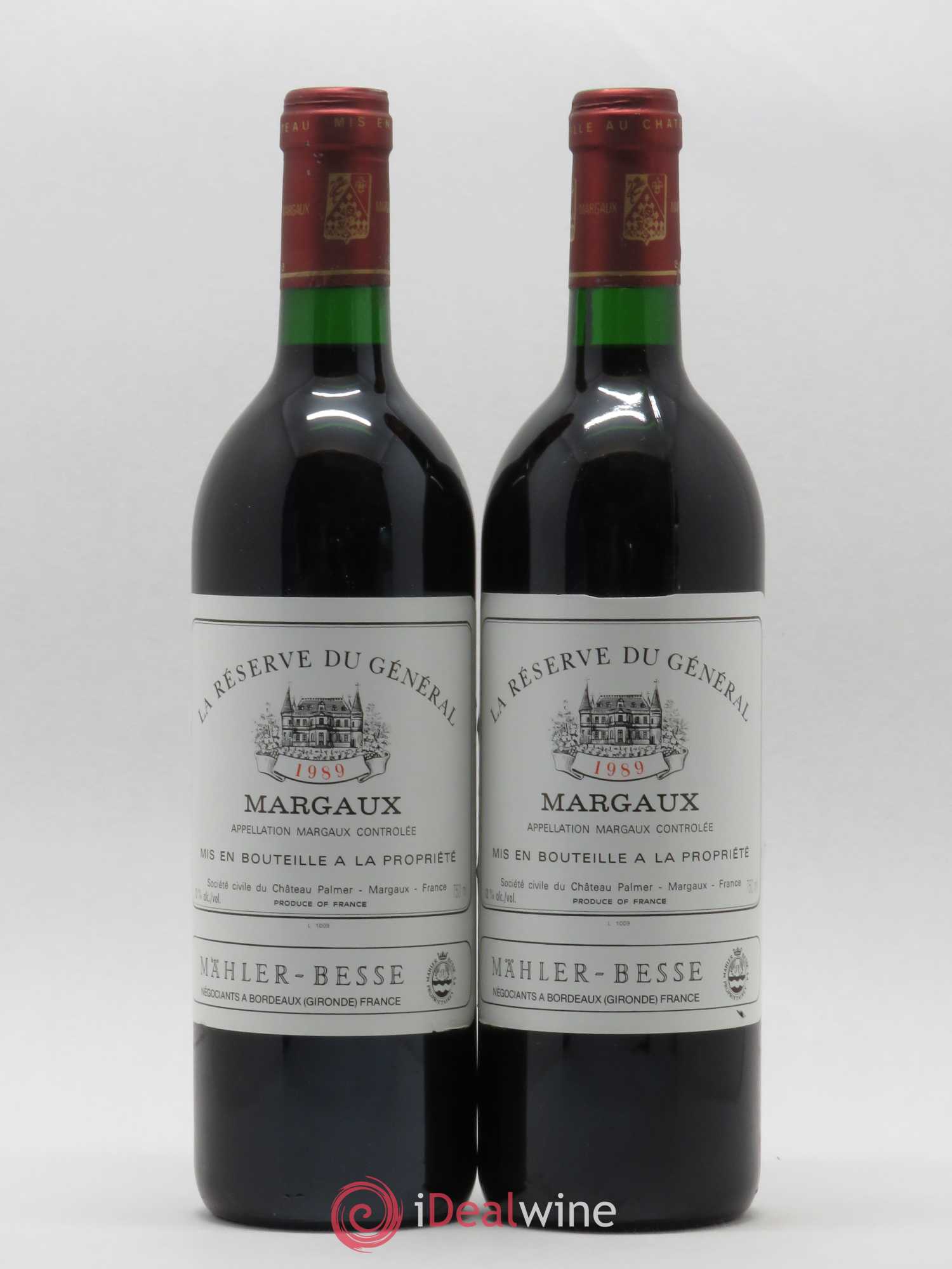 Bordeaux Réserve du Général 1989 - Lot de 5 bouteilles - 2