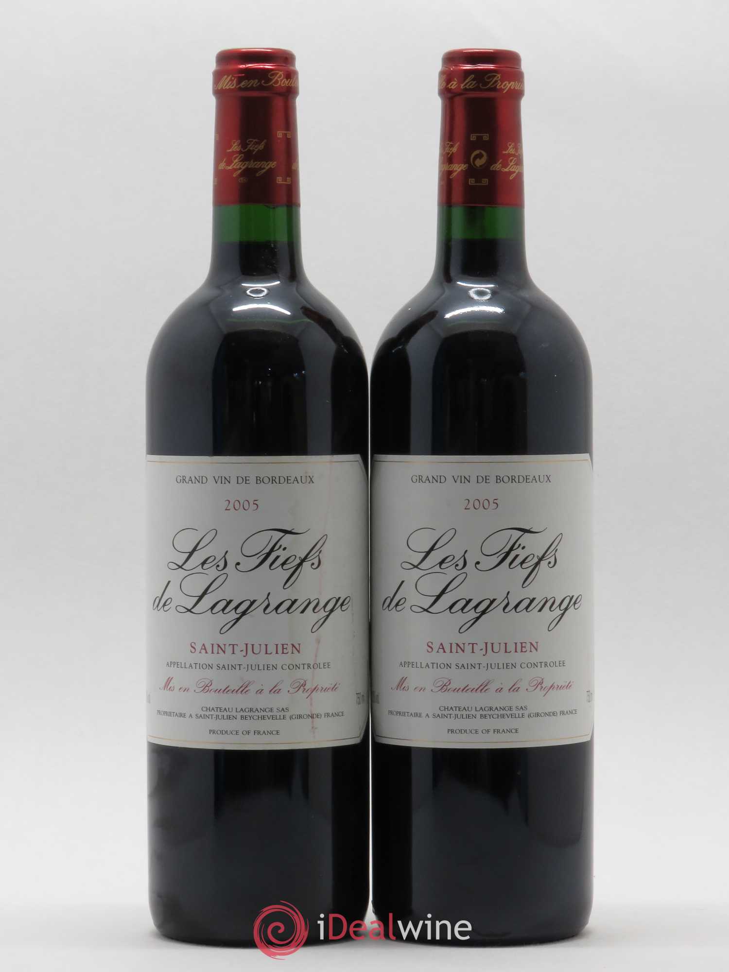 Les Fiefs de Lagrange Second Vin 2005 - Lot de 5 bouteilles - 2
