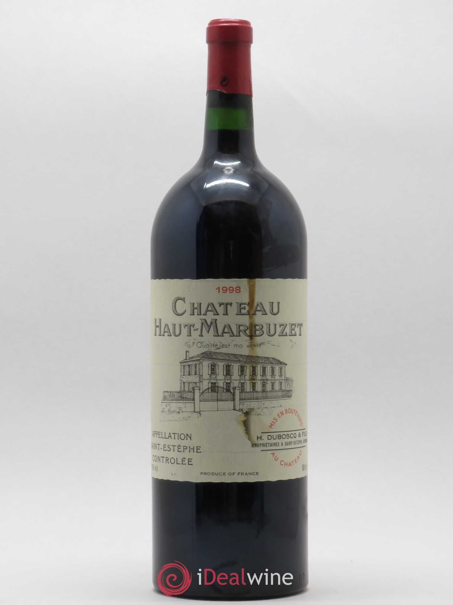 Château Haut Marbuzet 1998 - Lot de 1 magnum - 0