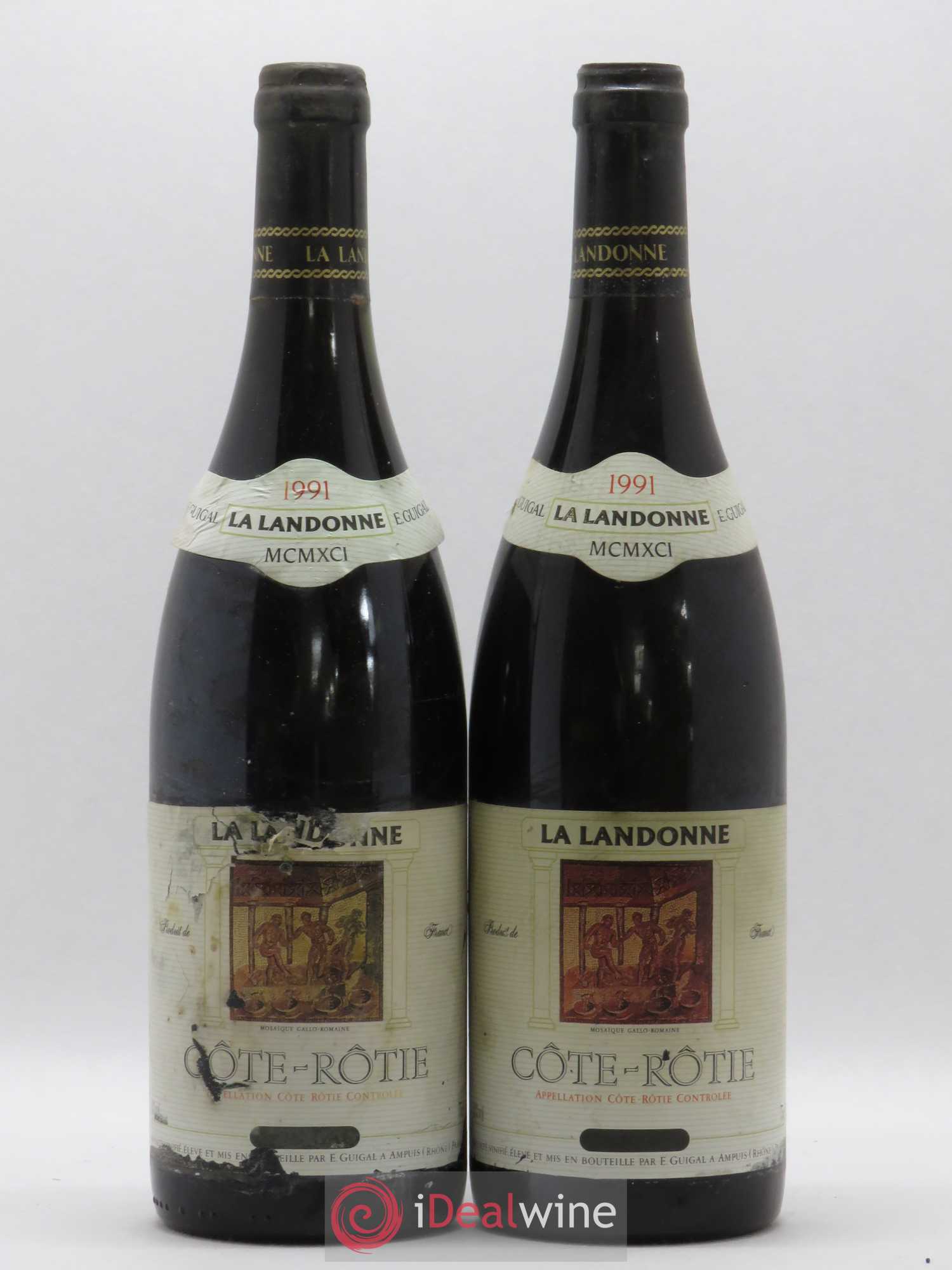 Côte-Rôtie La Landonne Guigal 1991 - Lot of 2 bottles - 0