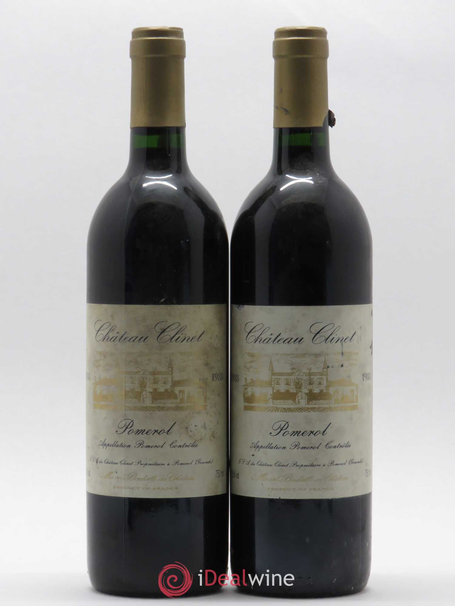Château Clinet 1988 - Lot de 2 bouteilles - 0