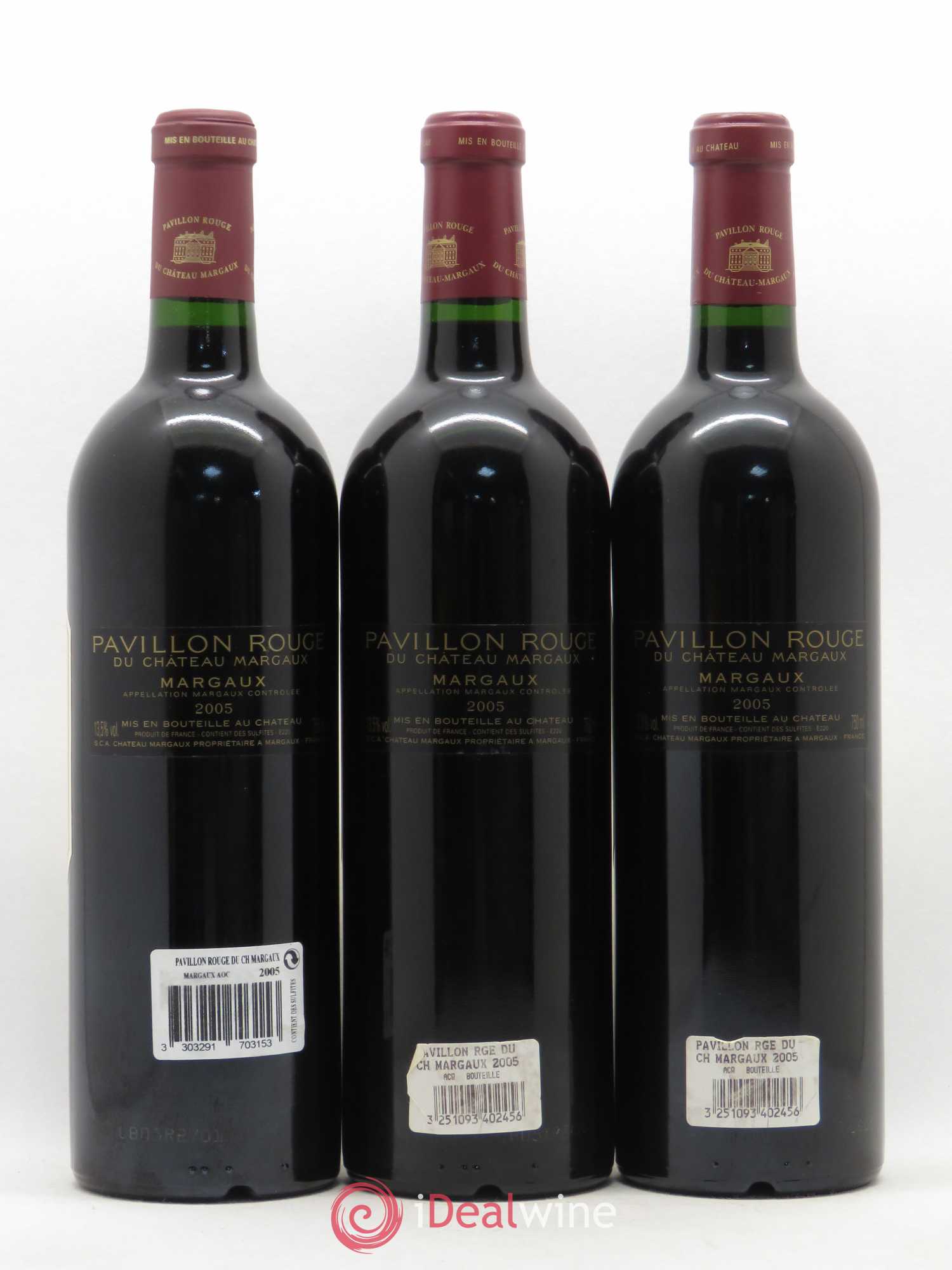 Pavillon Rouge du Château Margaux Second Vin 2005 - Lot de 3 bouteilles - 1