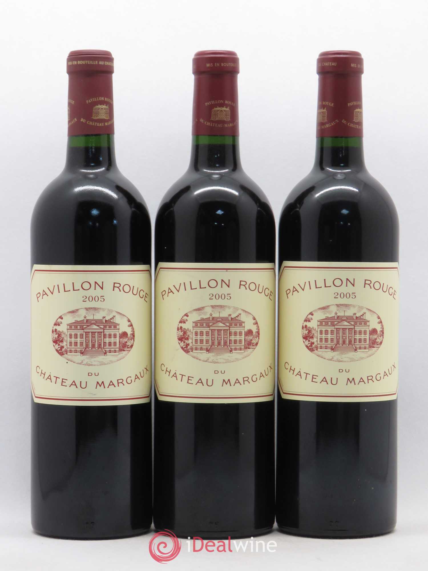 Pavillon Rouge du Château Margaux Second Vin 2005 - Lot de 3 bouteilles - 0