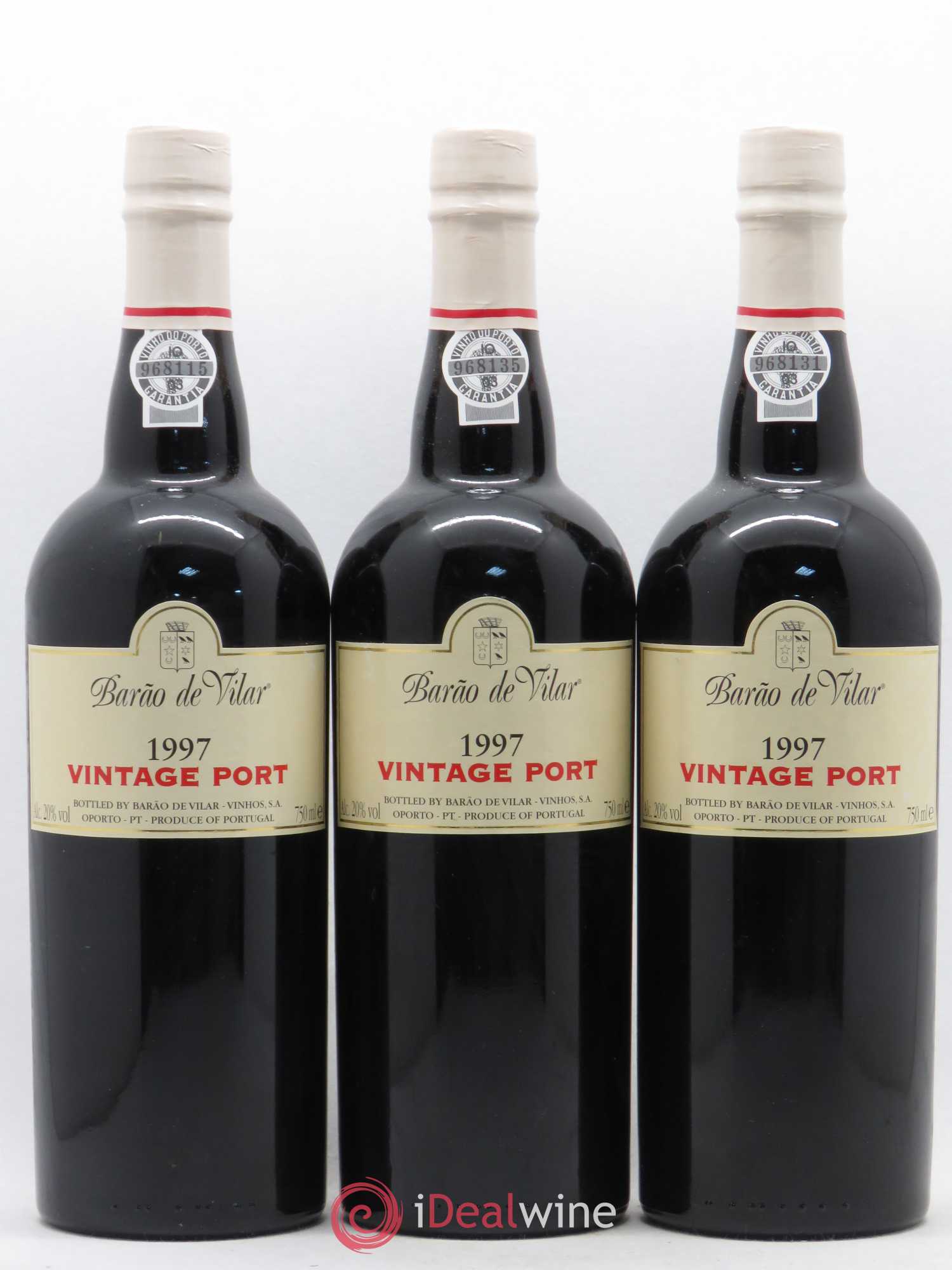 Porto Barao de Vilar Vintage 1997 - Posten von 3 Flaschen - 0