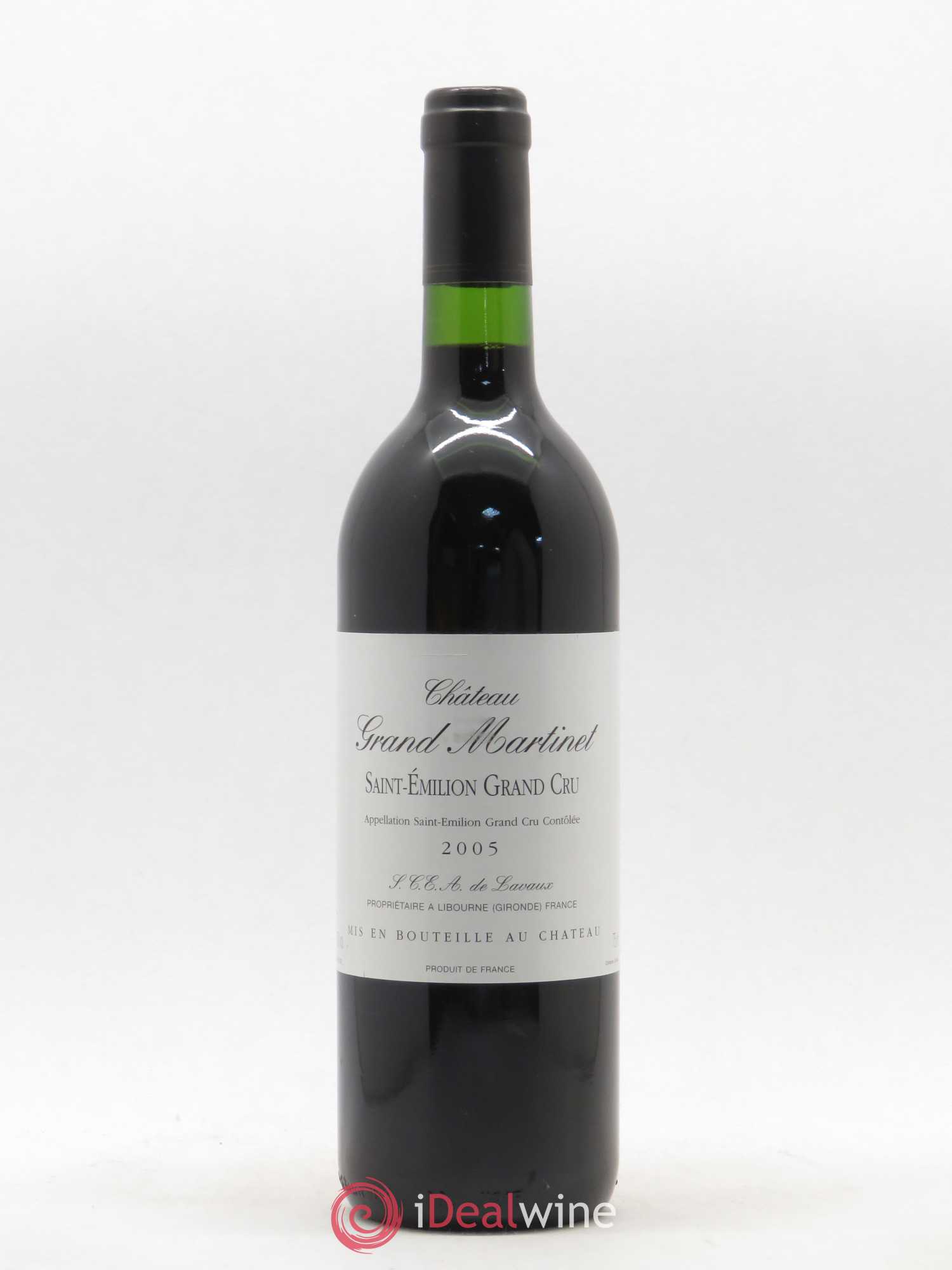 Saint-Émilion Grand Cru Château Grand Martinet 2005 - Lot de 1 bouteille - 0