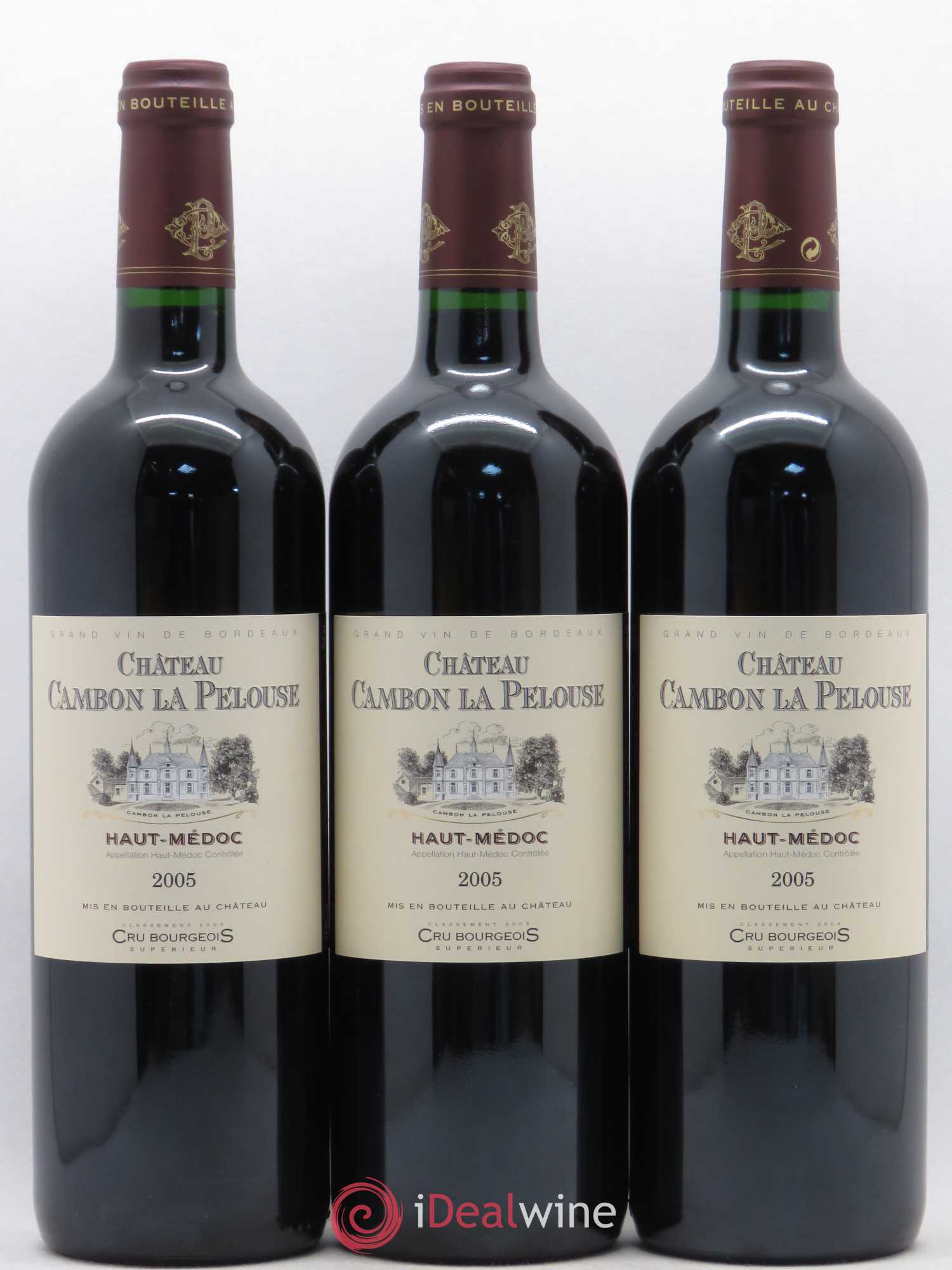 Château Cambon la Pelouse Cru Bourgeois  (ohne Mindestpreis) 2005 - Posten von 6 Flaschen - 1