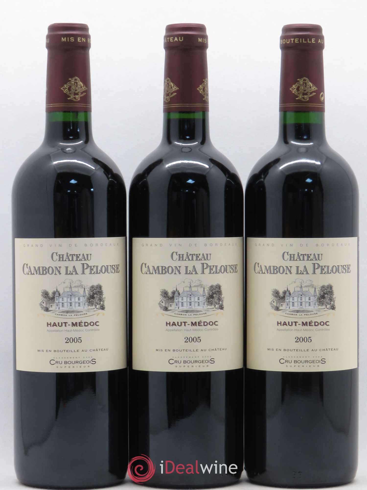 Château Cambon la Pelouse Cru Bourgeois  (ohne Mindestpreis) 2005 - Posten von 6 Flaschen - 2