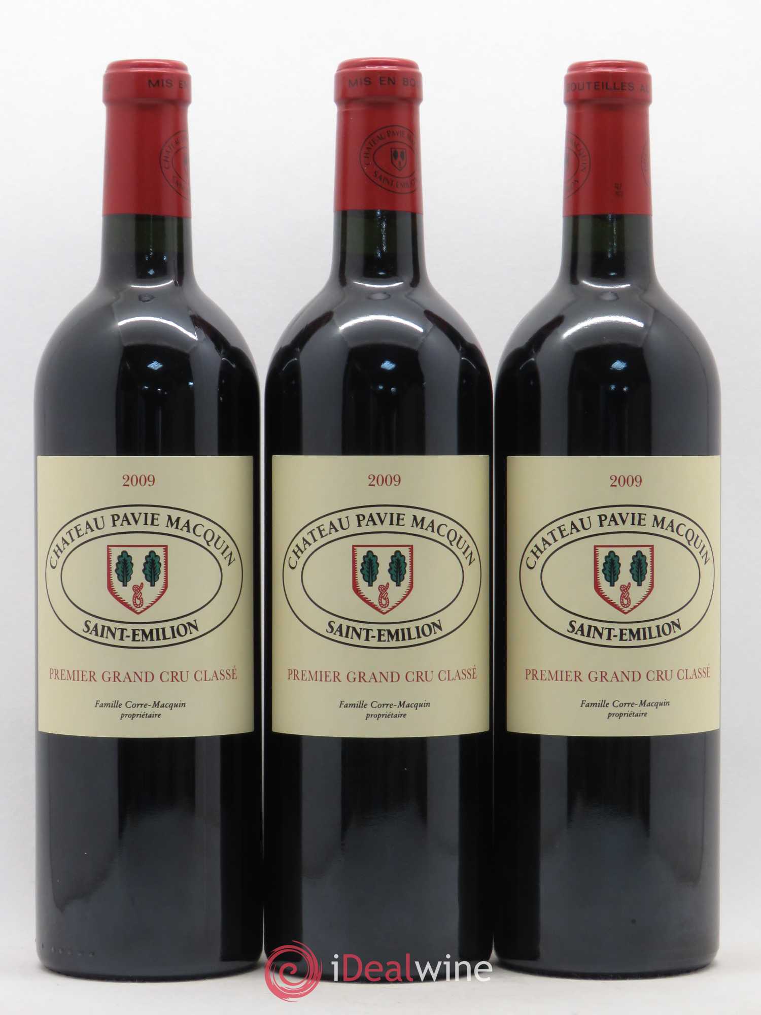 Château Pavie Macquin 1er Grand Cru Classé B 2009 - Lot de 3 bouteilles - 0