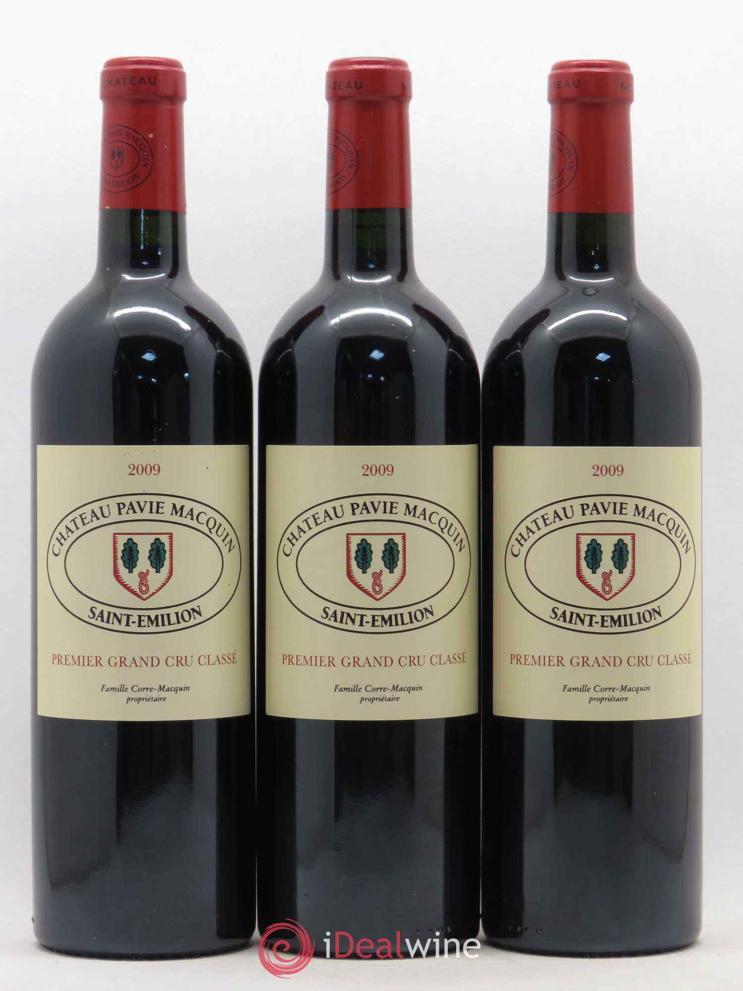 Château Pavie Macquin 1er Grand Cru Classé B 2009 - Lot de 3 bouteilles - 0