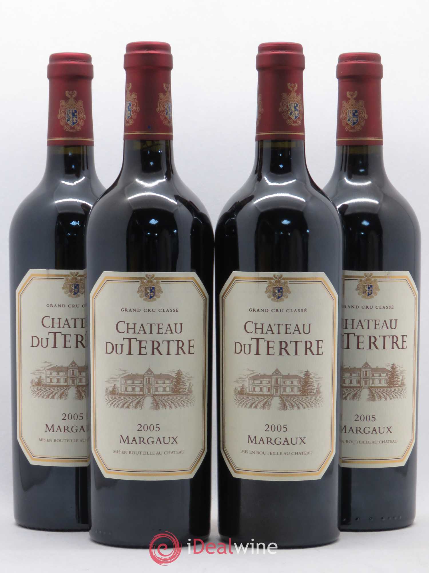 Château du Tertre 5ème Grand Cru Classé 2005 - Lot de 4 bouteilles - 0