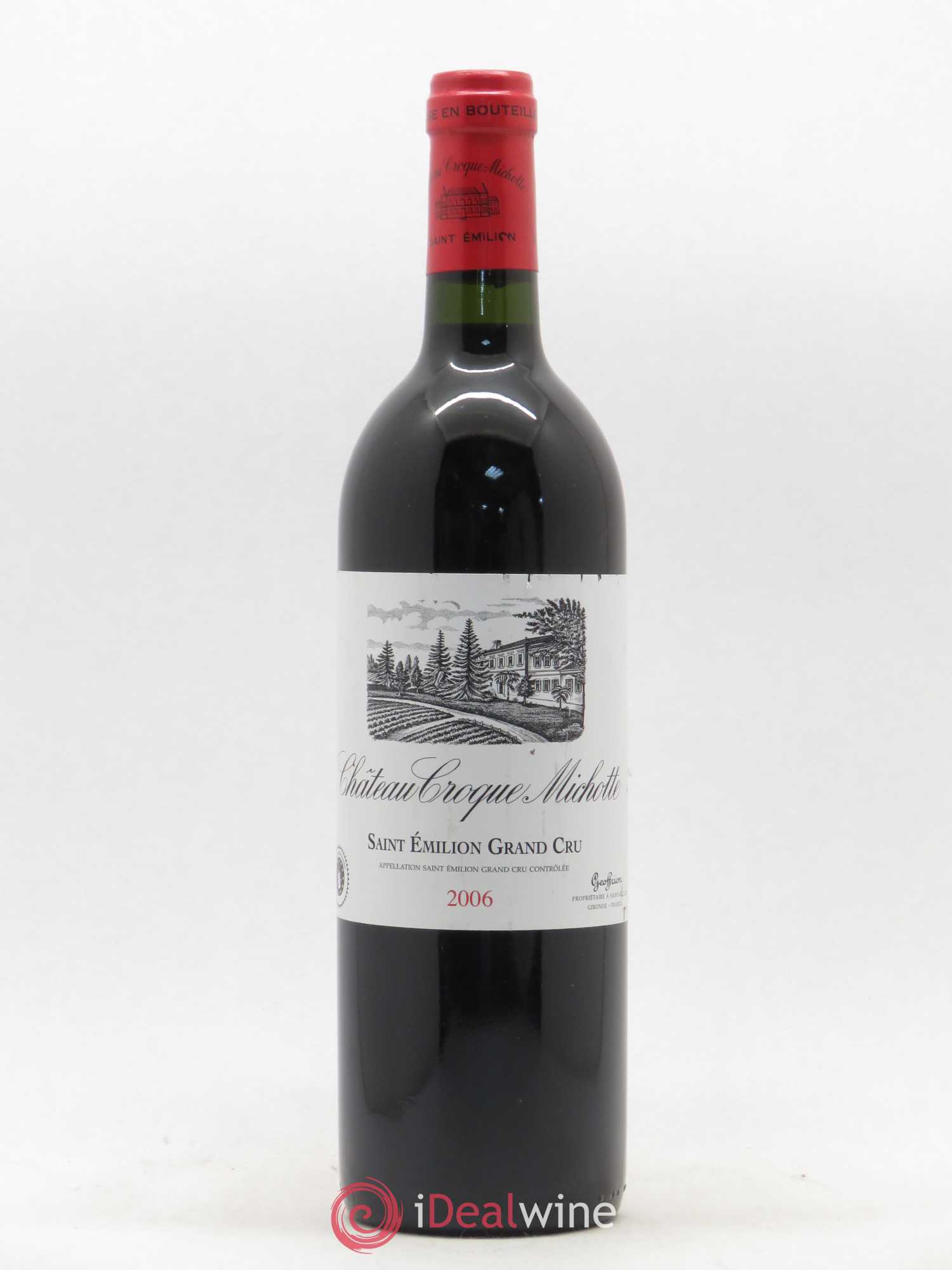 Château Croque Michotte 2006 - Lot de 1 bouteille - 0