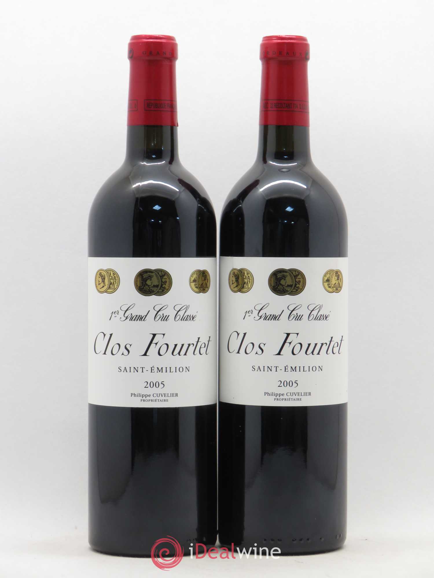 Clos Fourtet 1er Grand Cru Classé B 2005 - Lot de 2 bouteilles - 0