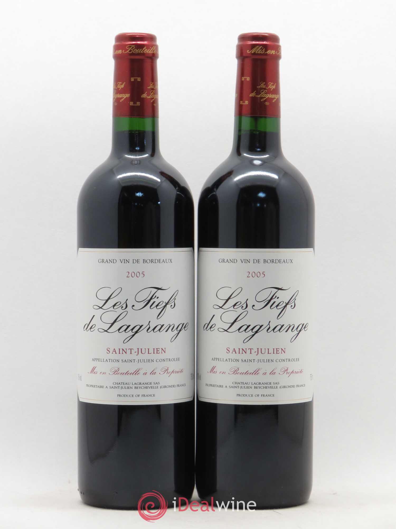 Les Fiefs de Lagrange Second Vin 2005 - Lot de 2 bouteilles - 0