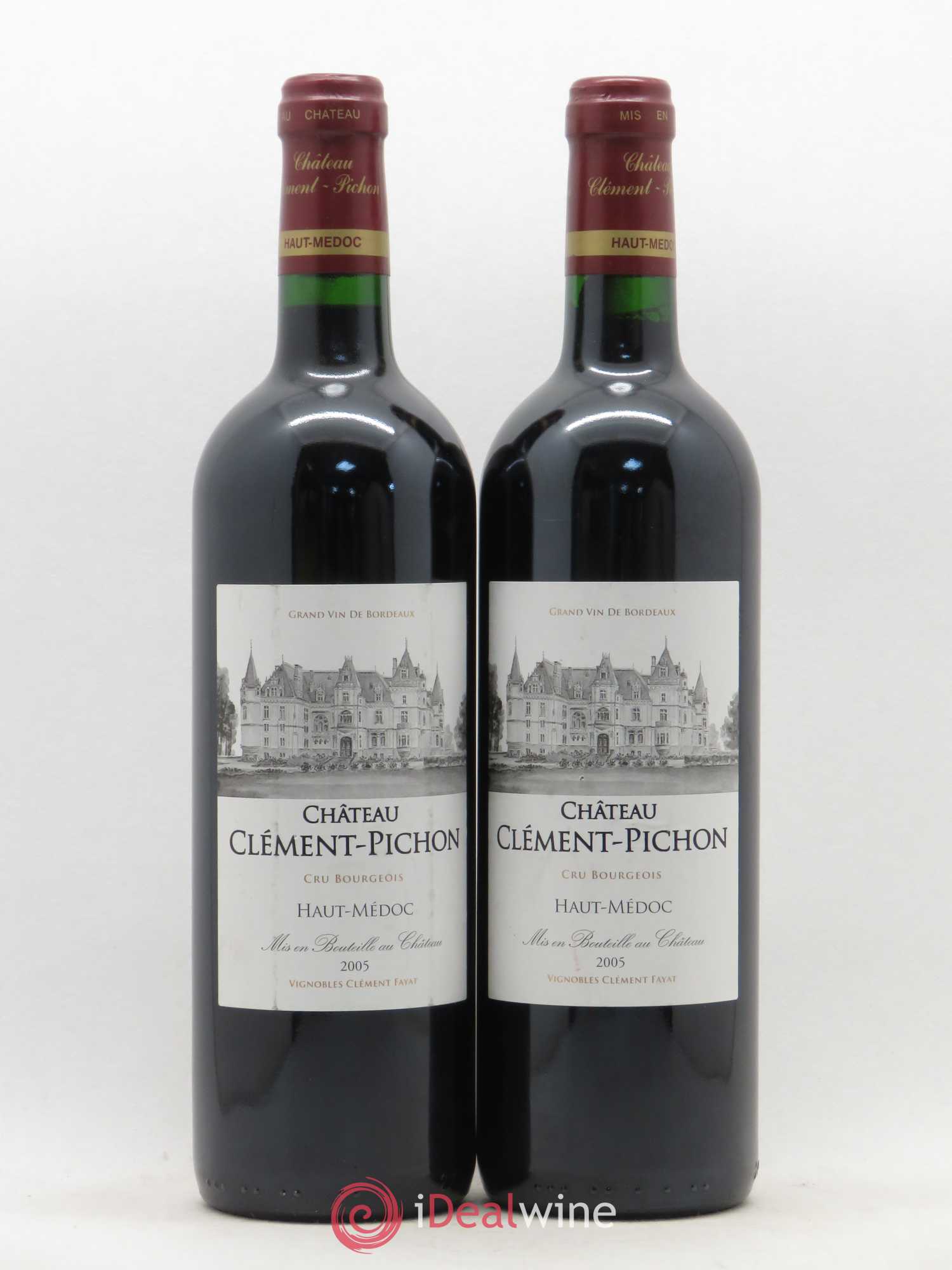 Château Clément-Pichon Cru Bourgeois 2005 - Lot de 2 bouteilles - 0