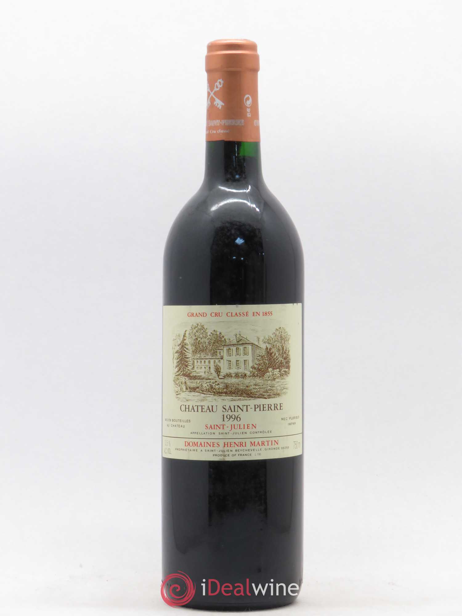 Château Saint-Pierre 4ème Grand Cru Classé 1996 - Lot de 1 bouteille - 0