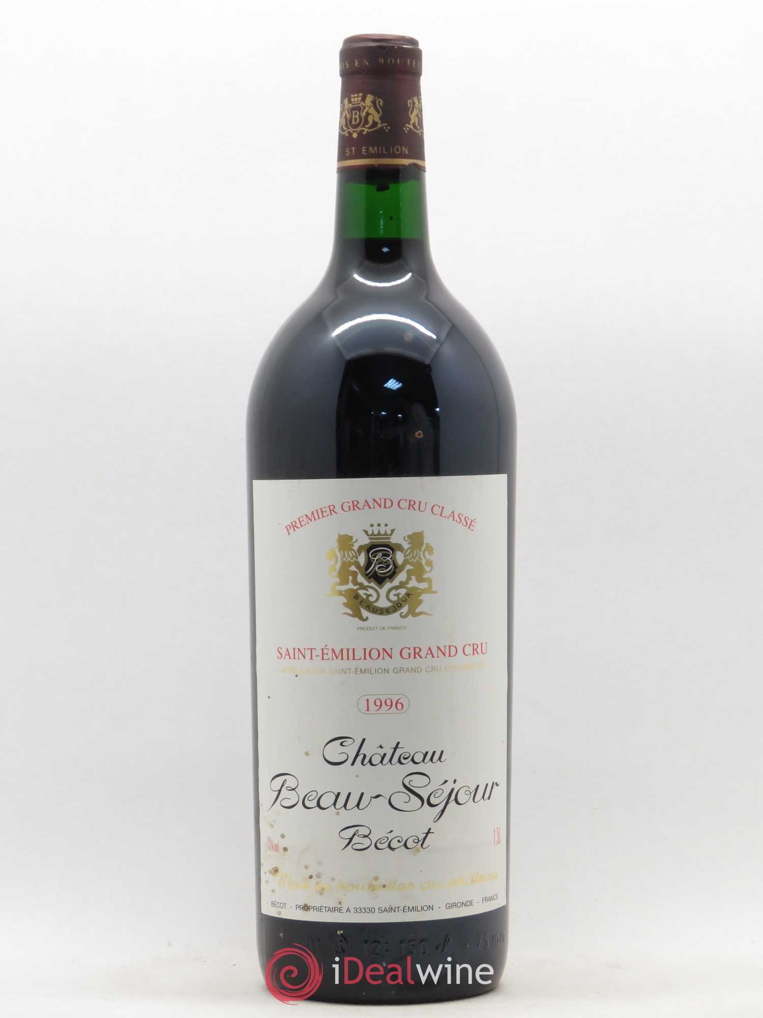 Château Beau-Séjour Bécot 1er Grand Cru Classé B 1996 - Lot de 1 magnum - 0