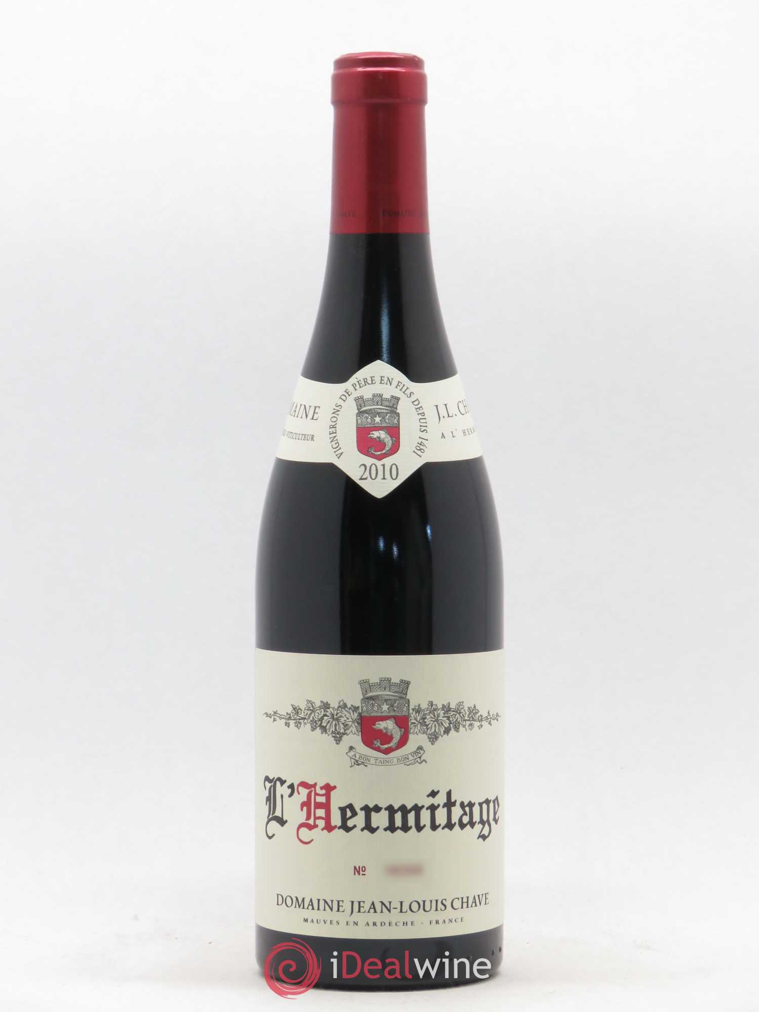 Hermitage Jean-Louis Chave 2010 - Lot de 1 bouteille - 0