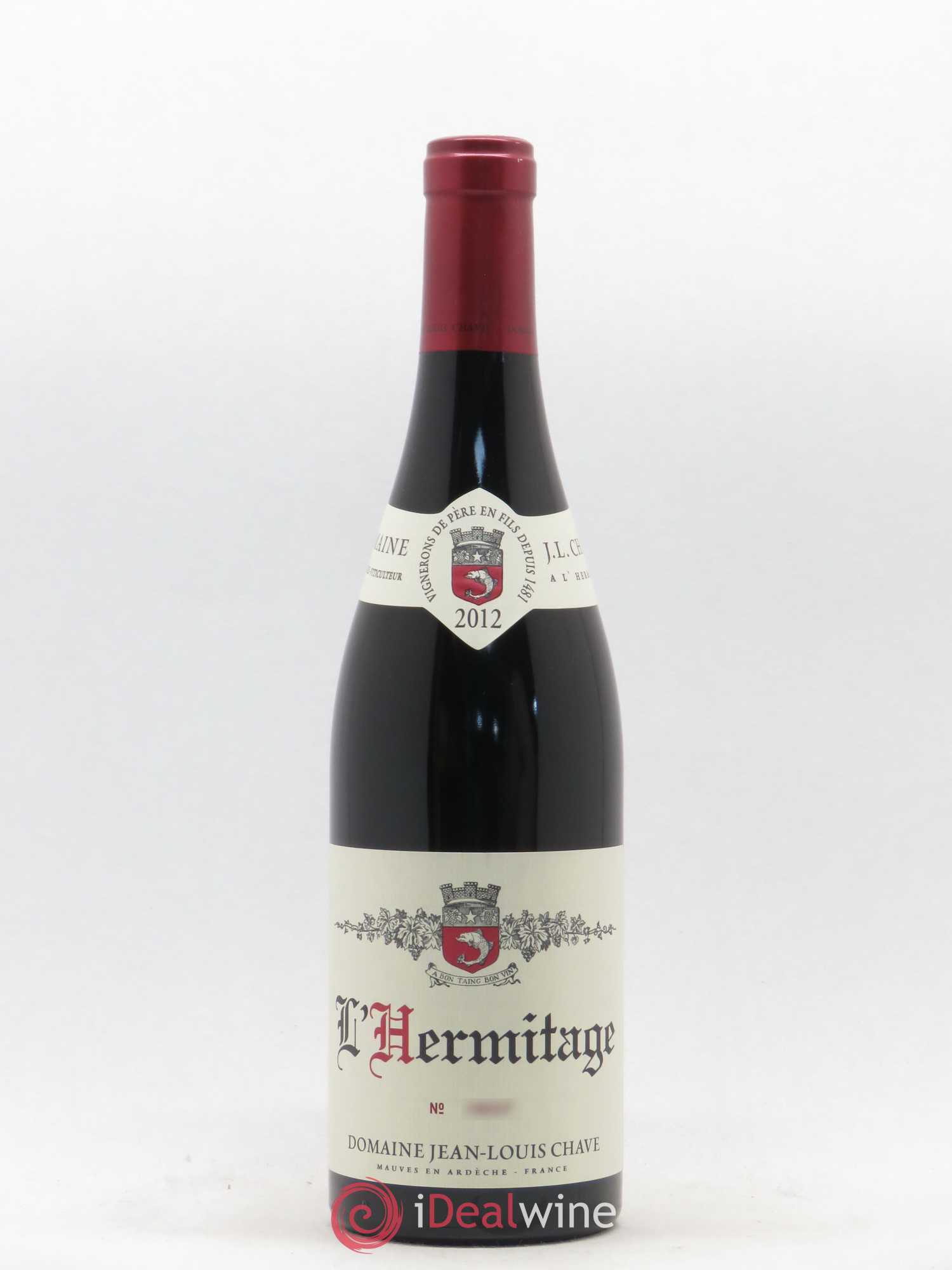 Hermitage Jean-Louis Chave 2012 - Lot de 1 bouteille - 0