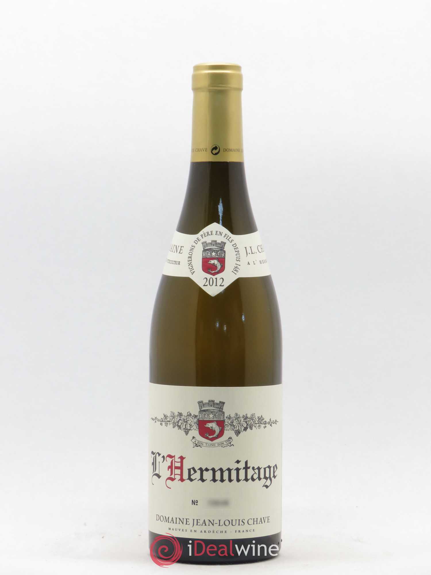 Hermitage Jean-Louis Chave 2012 - Lot de 1 bouteille - 0